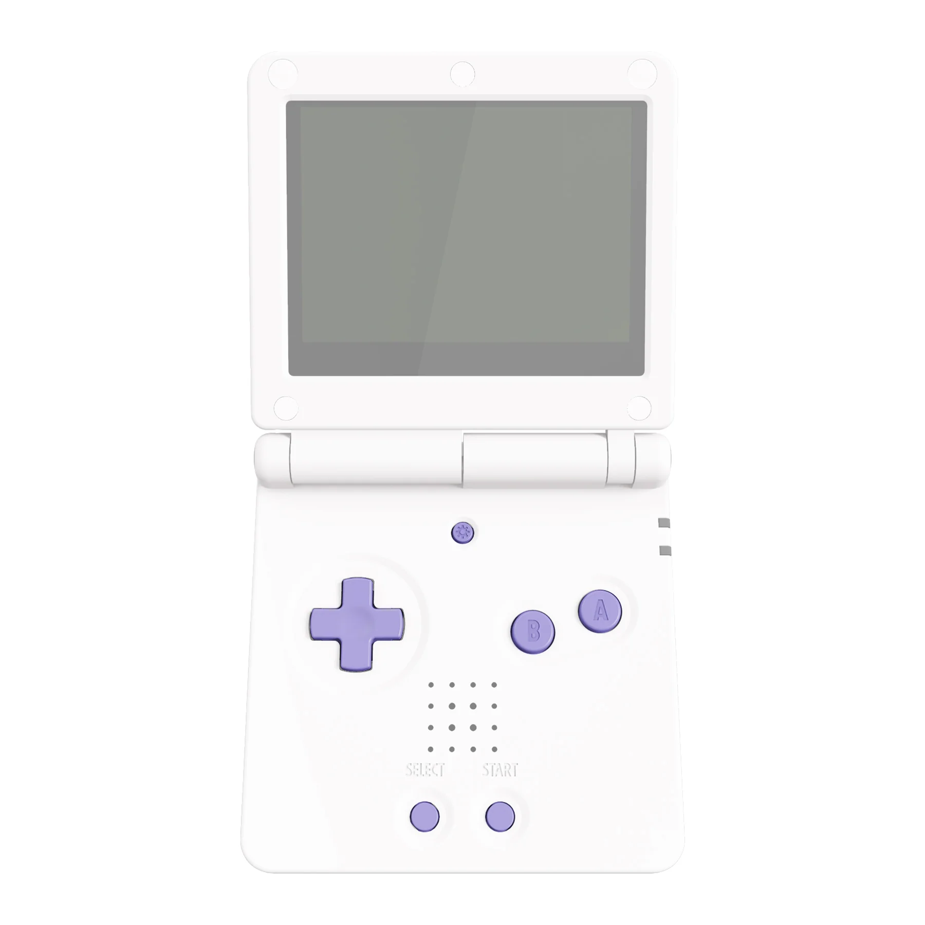 eXtremeRate Custom Replacement Full Set Buttons for Gameboy Advance SP GBA SP Console - 16Bits Light Violet