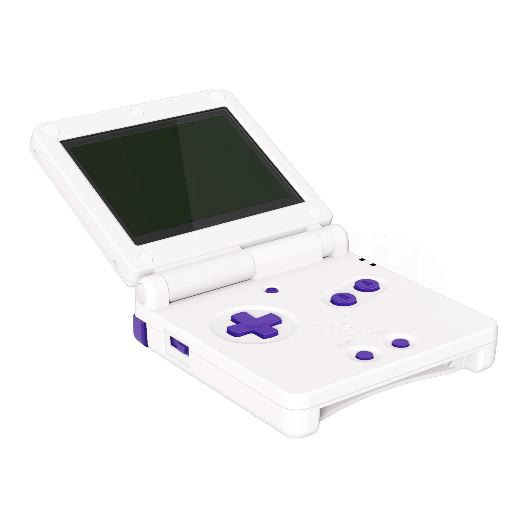 eXtremeRate Custom Replacement Full Set Buttons for Gameboy Advance SP GBA SP Console - 16Bits Purple - Image 3