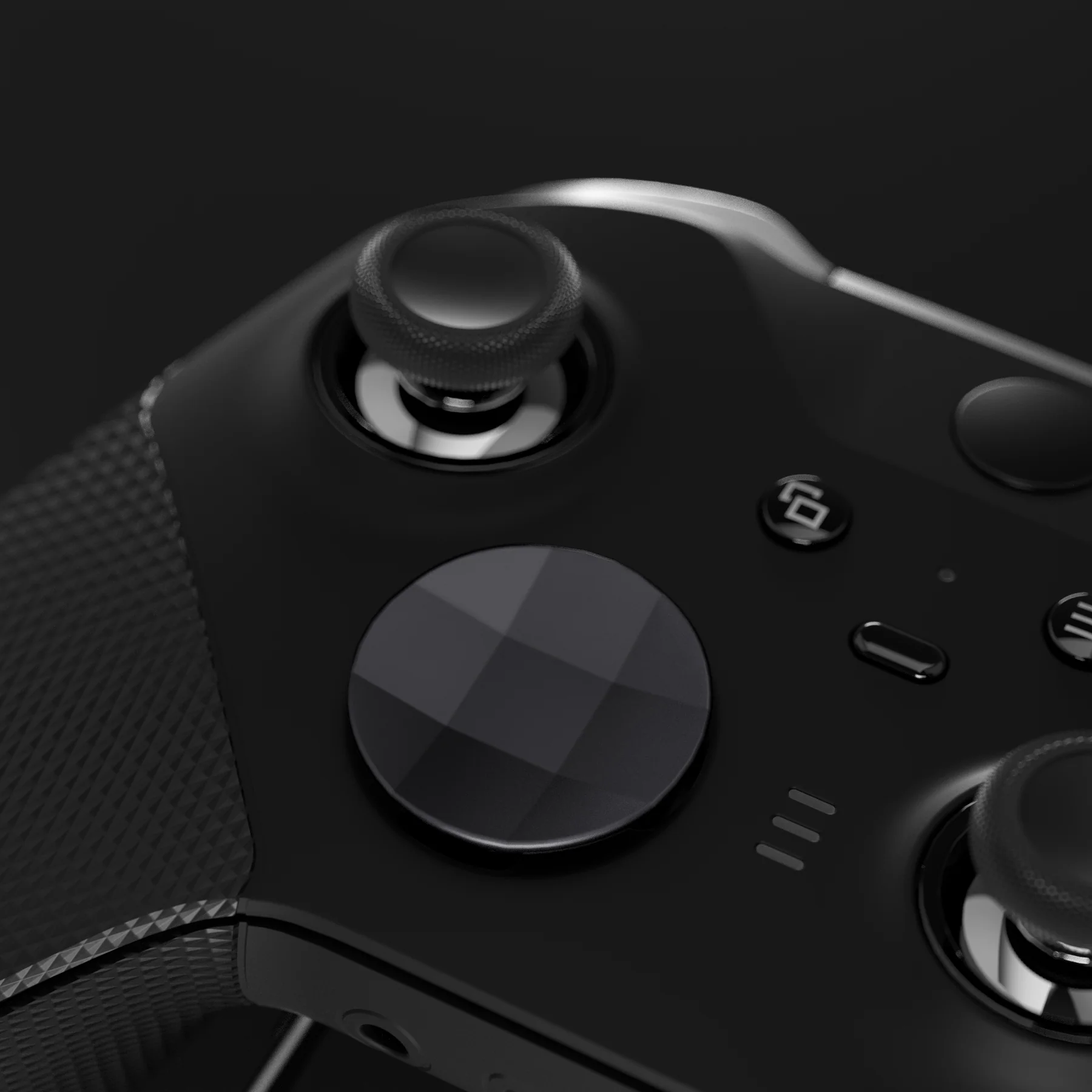 eXtremeRate 2 pcs Metalic Magnetic Stainless Steel D-Pads for Xbox One Elite (Model 1698) & Xbox One Elite Series 2 & Elite 2 Core Controller (Model 1797) - Black - Image 7