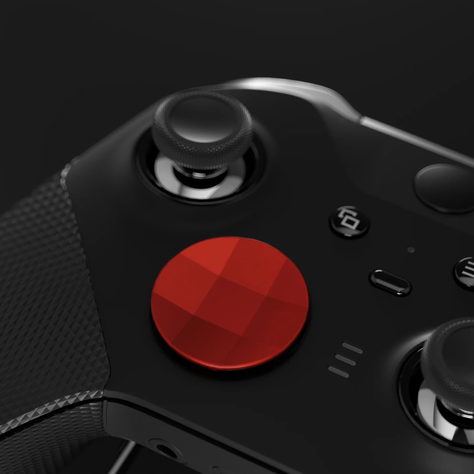 eXtremeRate 2 pcs Metalic Magnetic Stainless Steel D-Pads for Xbox One Elite (Model 1698) & Xbox One Elite Series 2 & Elite 2 Core Controller (Model 1797) - Scarlet Red - Image 7