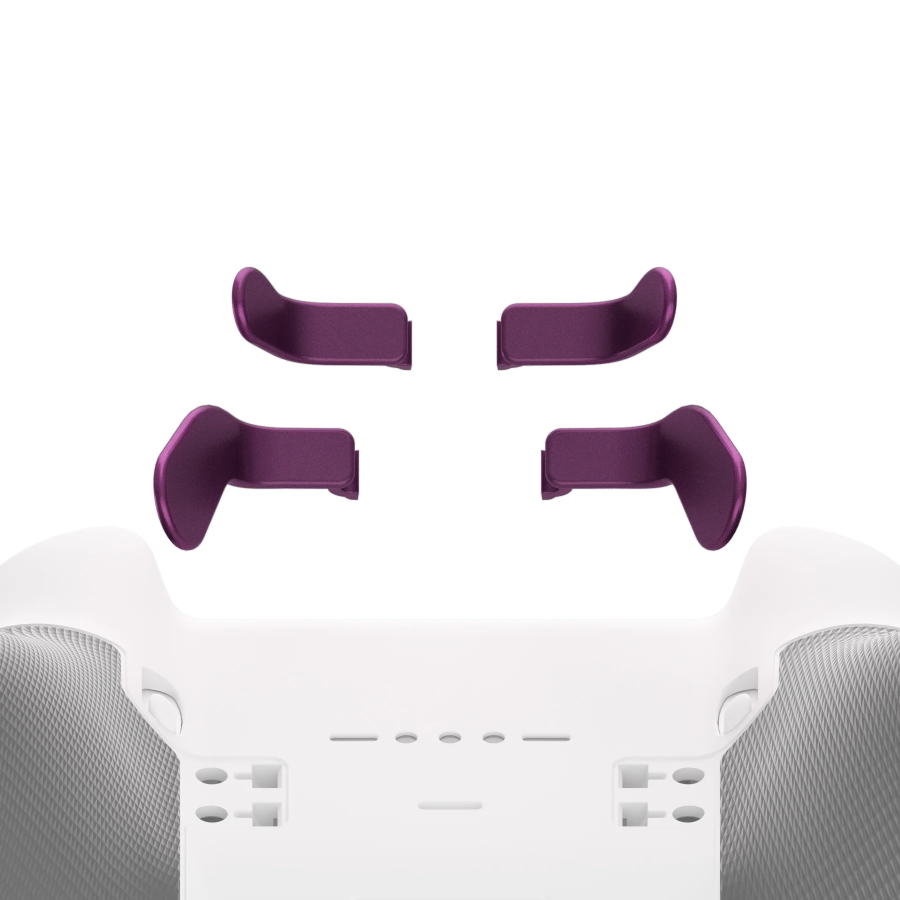 eXtremeRate 4 pcs Replacement Metalic Stainless Steel Paddles for Xbox One Elite & Xbox Elite Series 2 & Elite 2 Core Controller - Grape