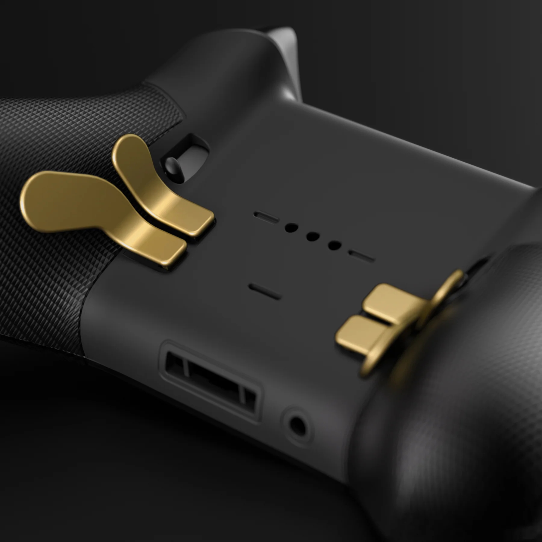 eXtremeRate 4 pcs Replacement Metalic Stainless Steel Paddles for Xbox One Elite & Xbox Elite Series 2 & Elite 2 Core Controller - Hero Gold - Image 5