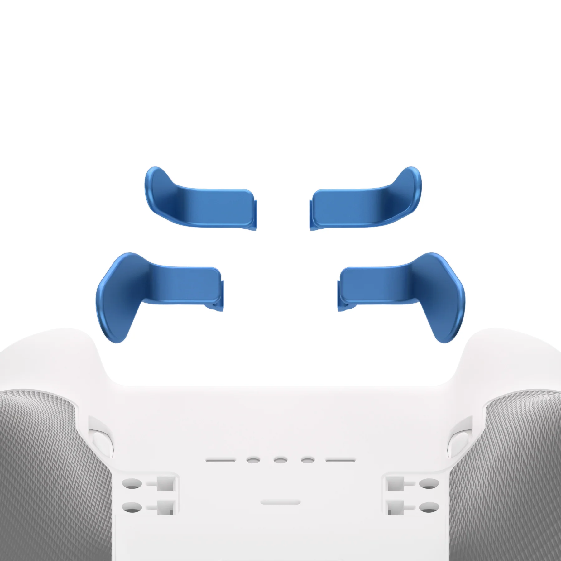 eXtremeRate 4 pcs Replacement Metalic Stainless Steel Paddles for Xbox One Elite & Xbox Elite Series 2 & Elite 2 Core Controller - Neptune Blue