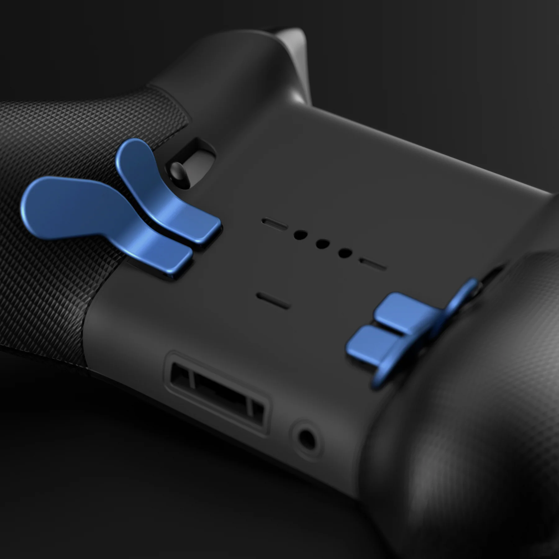 eXtremeRate 4 pcs Replacement Metalic Stainless Steel Paddles for Xbox One Elite & Xbox Elite Series 2 & Elite 2 Core Controller - Neptune Blue - Image 7