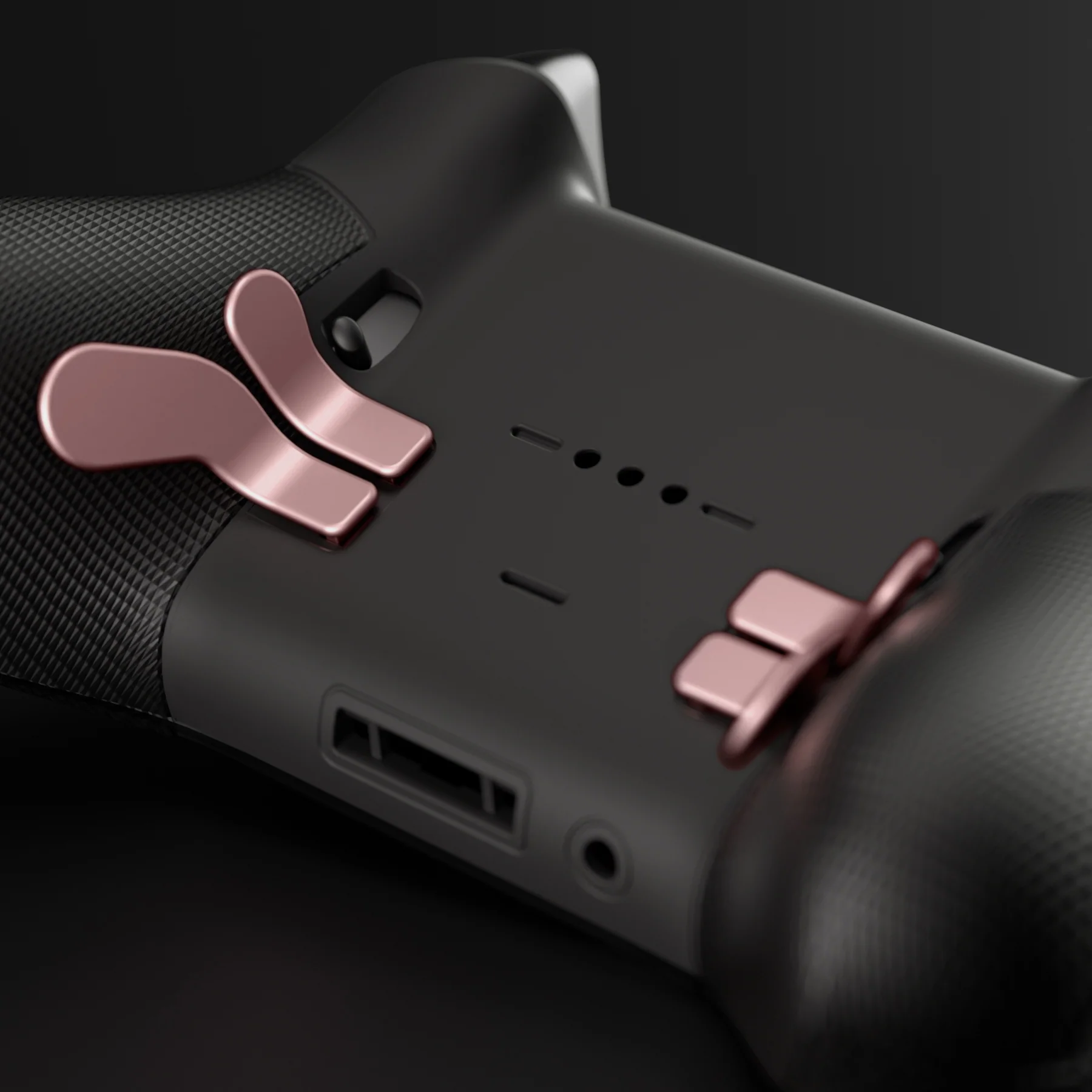 eXtremeRate 4 pcs Replacement Metalic Stainless Steel Paddles for Xbox One Elite & Xbox Elite Series 2 & Elite 2 Core Controller - Rose Gold - Image 8