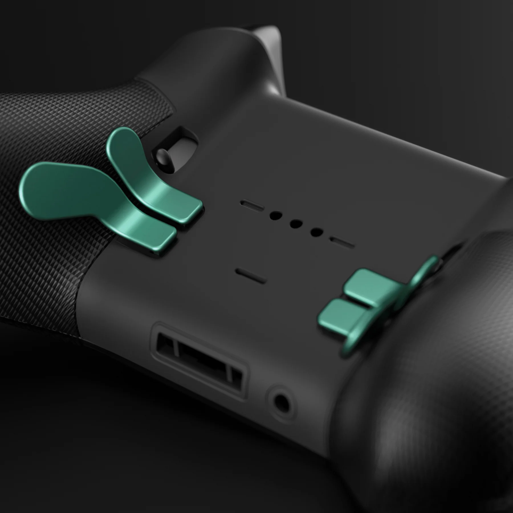 eXtremeRate 6 in 1 Replacement Metallic Magnetic Stainless Steel Back Paddles and D-Pads Kits for Xbox One Elite & Xbox Elite Series 2 & Elite 2 Core Controller - Aqua Green - Image 7