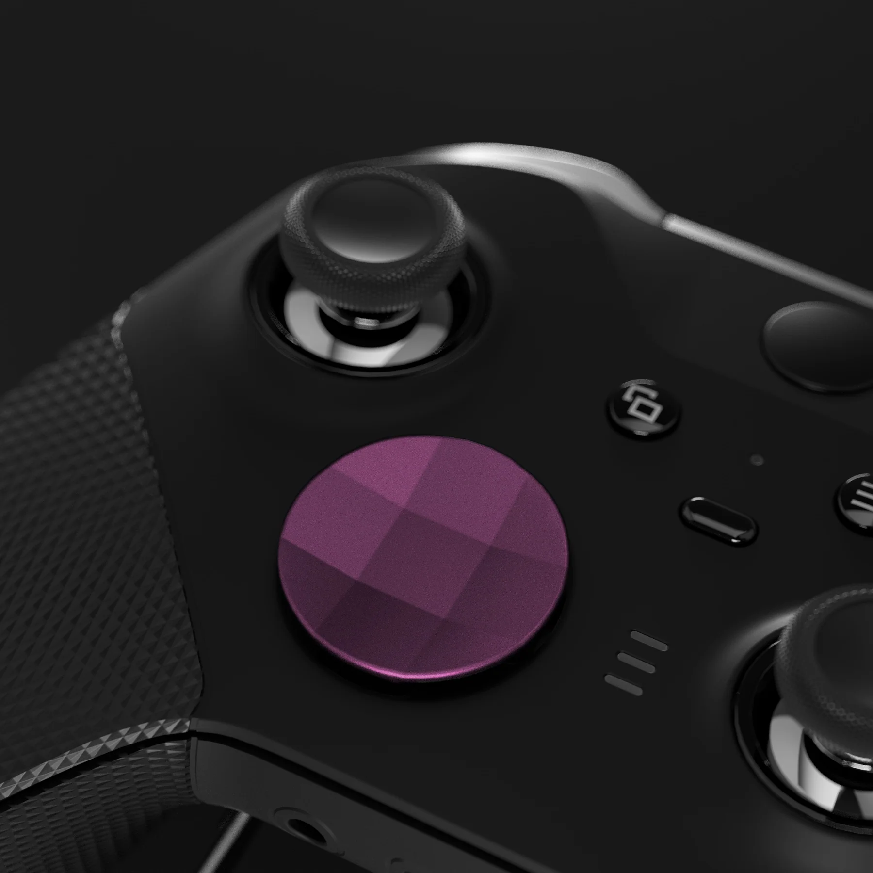 eXtremeRate 6 in 1 Replacement Metallic Magnetic Stainless Steel Back Paddles and D-Pads Kits for Xbox One Elite & Xbox Elite Series 2 & Elite 2 Core Controller - Grape - Image 5