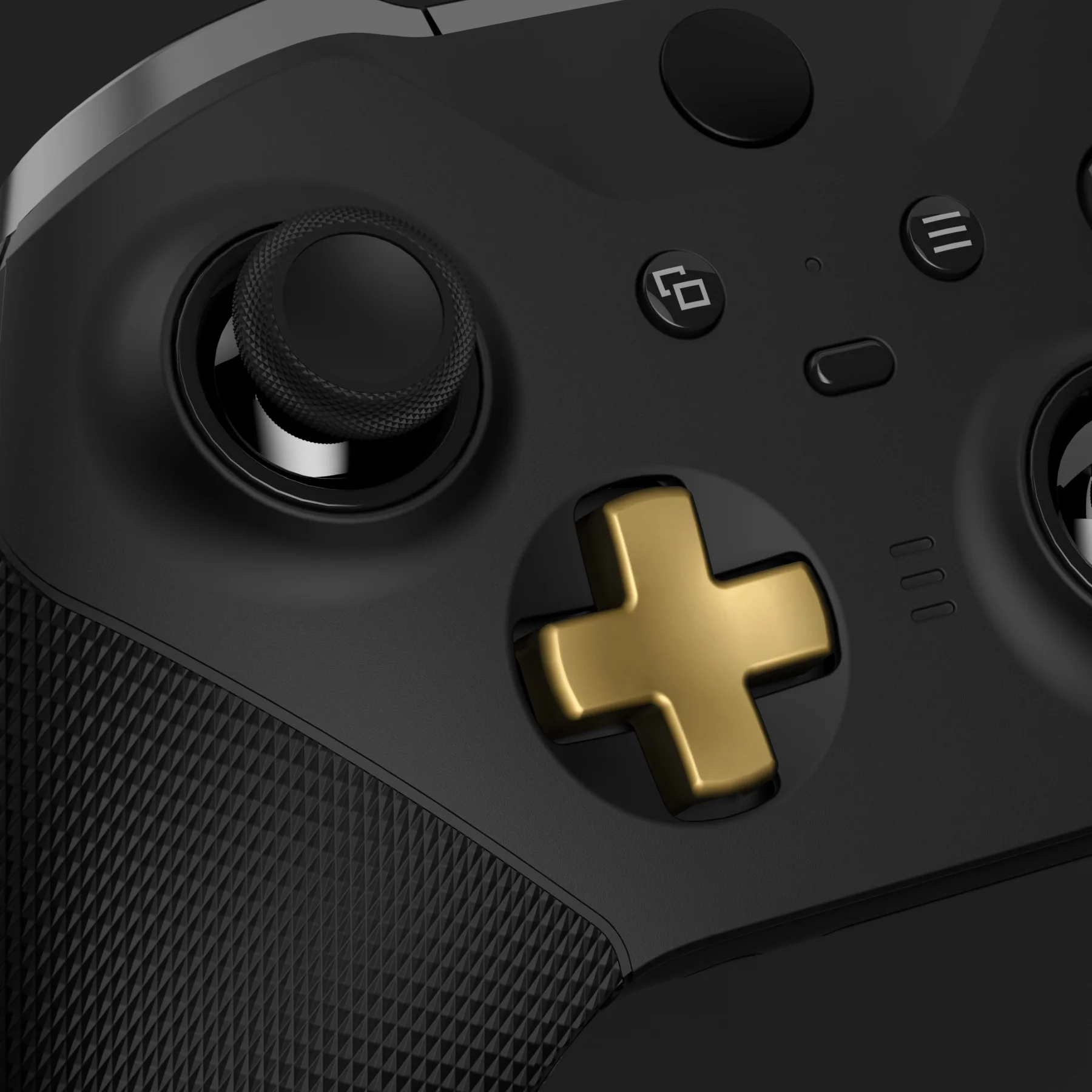 eXtremeRate 6 in 1 Replacement Metallic Magnetic Stainless Steel Back Paddles and D-Pads Kits for Xbox One Elite & Xbox Elite Series 2 & Elite 2 Core Controller - Hero Gold - Image 4