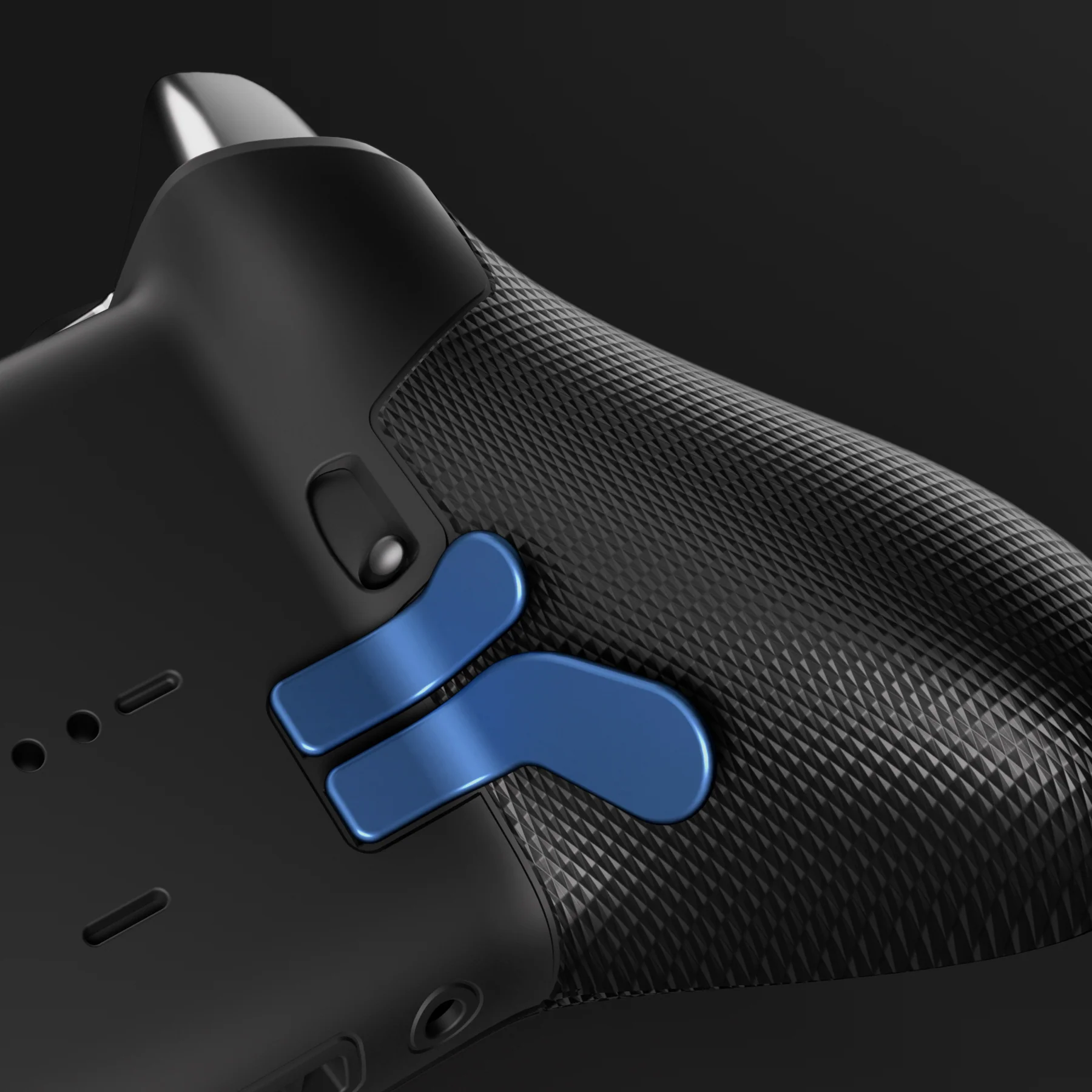 eXtremeRate 6 in 1 Replacement Metallic Magnetic Stainless Steel Back Paddles and D-Pads Kits for Xbox One Elite & Xbox Elite Series 2 & Elite 2 Core Controller - Neptune Blue - Image 6