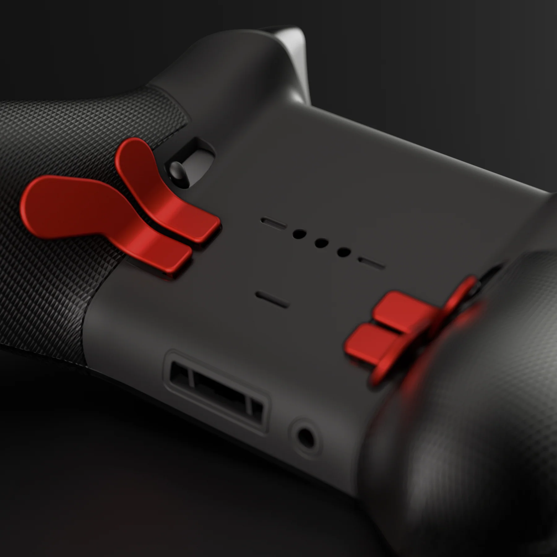 eXtremeRate 6 in 1 Replacement Metallic Magnetic Stainless Steel Back Paddles and D-Pads Kits for Xbox One Elite & Xbox Elite Series 2 & Elite 2 Core Controller - Scarlet Red - Image 7