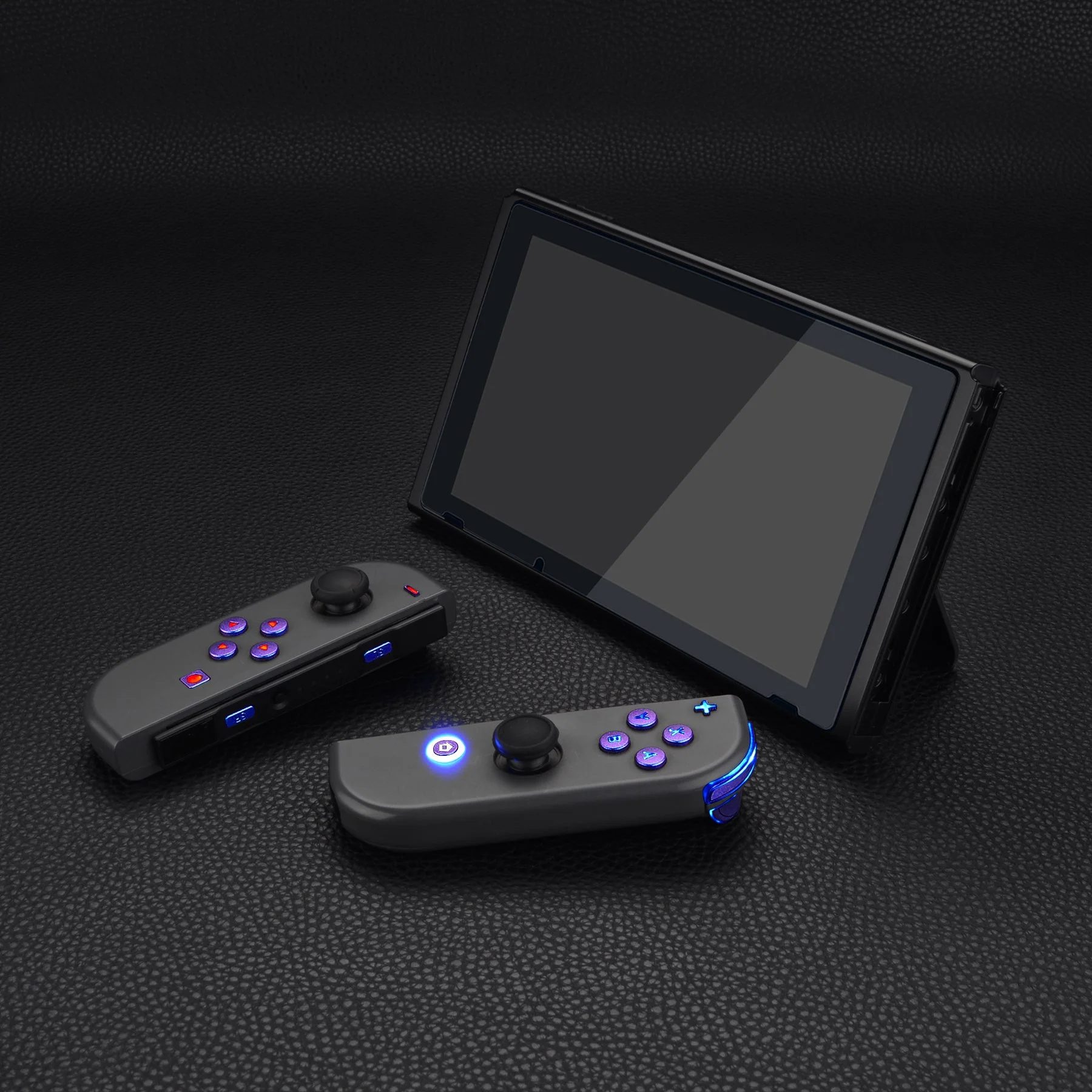 eXtremeRate Multi-Colors Luminated Buttons DFS LED Kit for NS Switch & Switch OLED Model Joycon - Chameleon Purple Blue - Image 7