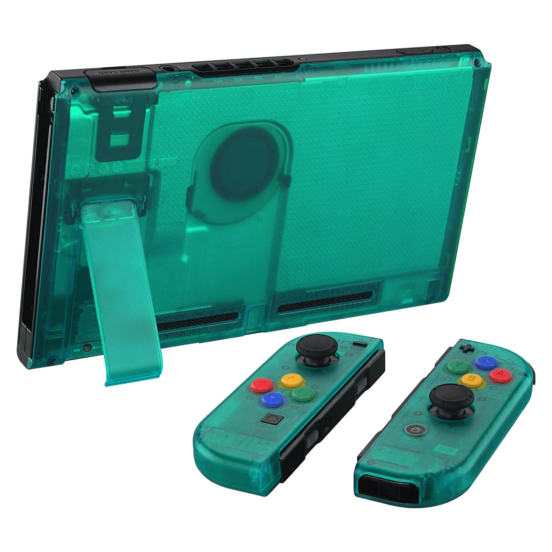 eXtremeRate Replacement Full Set Shells with Buttons for Nintendo Switch - Emerald Green - Image 4