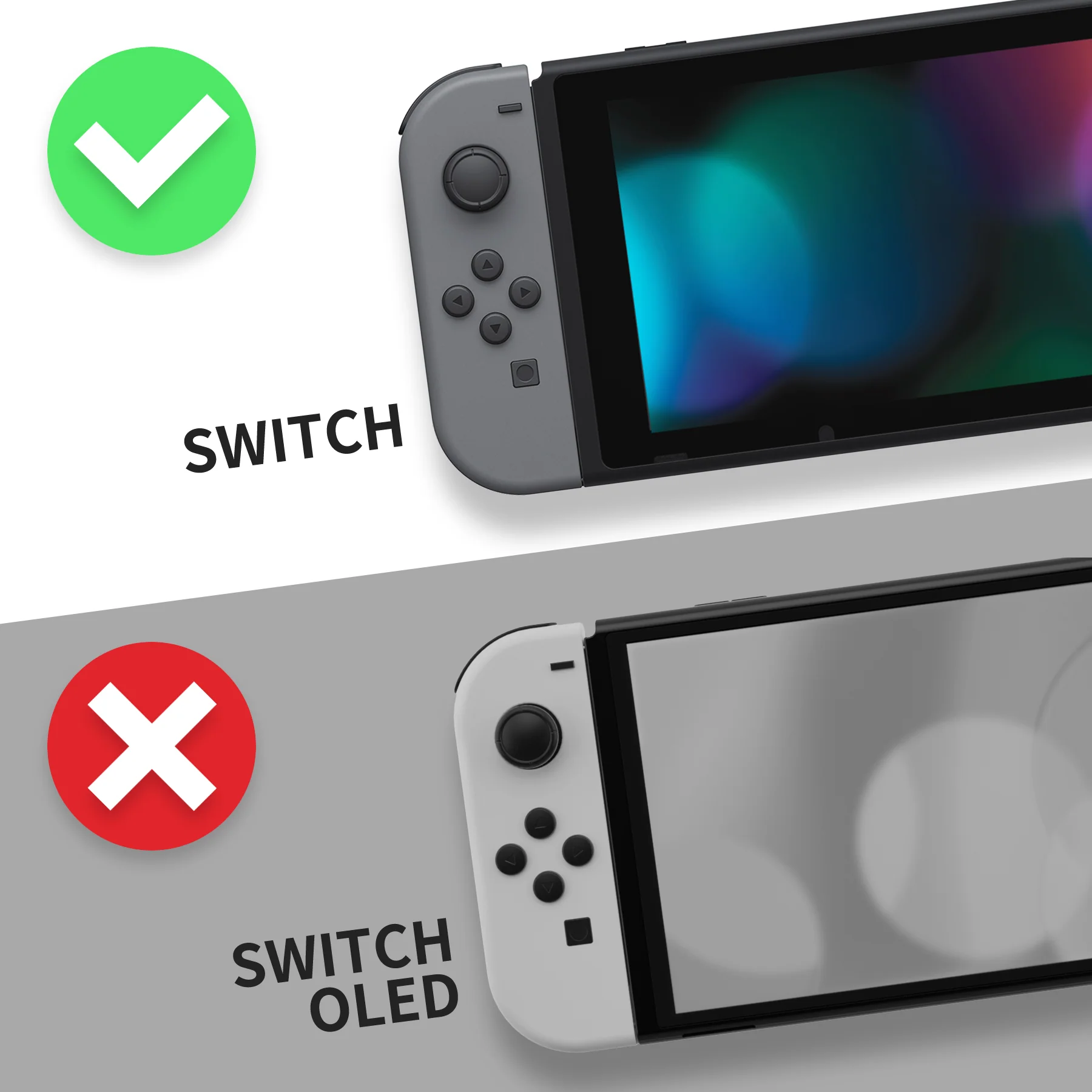 eXtremeRate Custom Replacement Faceplate for Nintendo Switch Charging Dock - Black - Image 3
