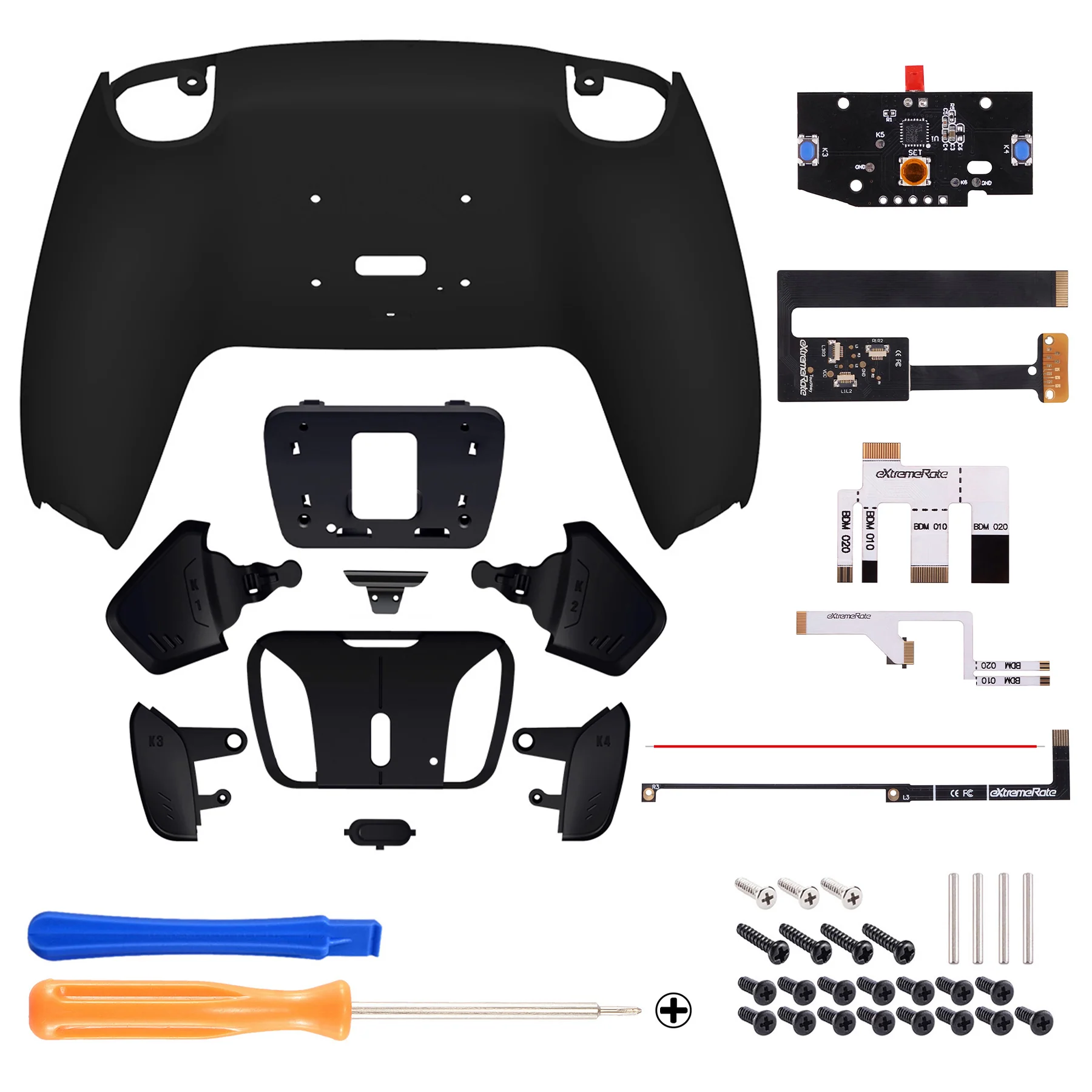 eXtremeRate Remappable RISE4 Remap Kit for PS5 Controller BDM-010/020 - Black - Image 2