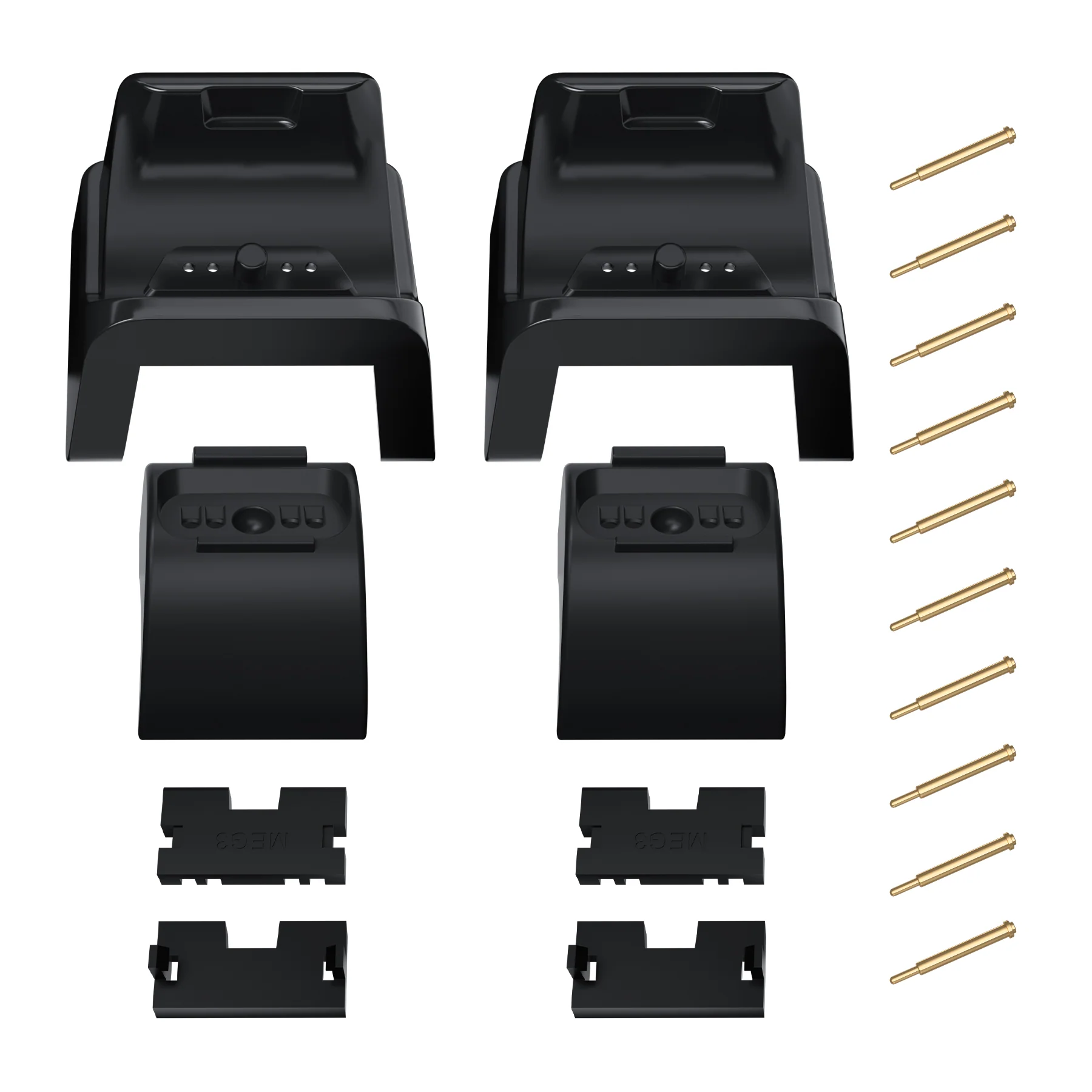 eXtremeRate Black RiseDock Kit Extension Stand for PS5 Controller Charging Dock eXtremeRate RISE & RISE4 Remap Kit, Redesigned Charging Station Extenders for PS5 Controller HEXGAMING Rival, Rival Pro & Ultimate - ZQPFM001 - Image 2