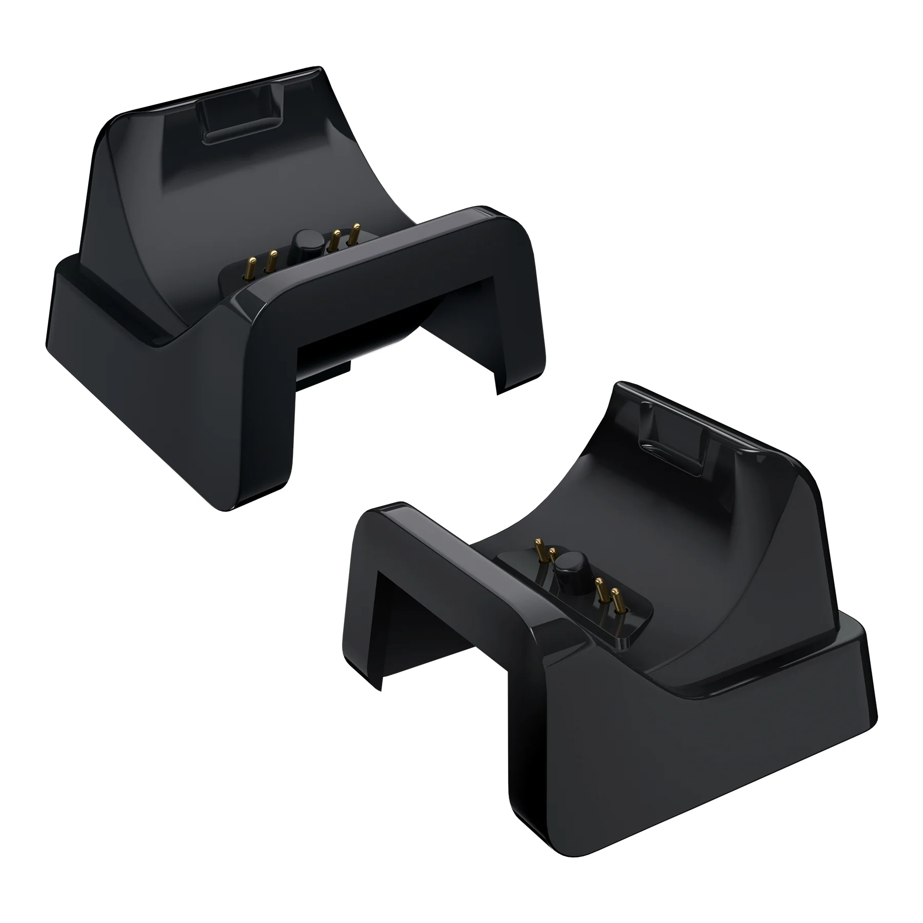 eXtremeRate Black RiseDock Kit Extension Stand for PS5 Controller Charging Dock eXtremeRate RISE & RISE4 Remap Kit, Redesigned Charging Station Extenders for PS5 Controller HEXGAMING Rival, Rival Pro & Ultimate - ZQPFM001 - Image 3
