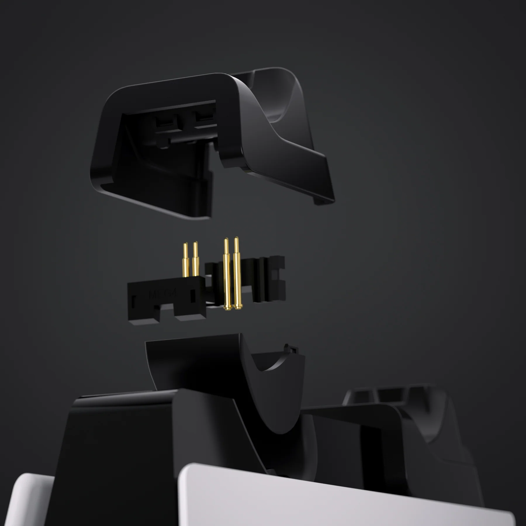 eXtremeRate Black RiseDock Kit Extension Stand for PS5 Controller Charging Dock eXtremeRate RISE & RISE4 Remap Kit, Redesigned Charging Station Extenders for PS5 Controller HEXGAMING Rival, Rival Pro & Ultimate - ZQPFM001 - Image 4