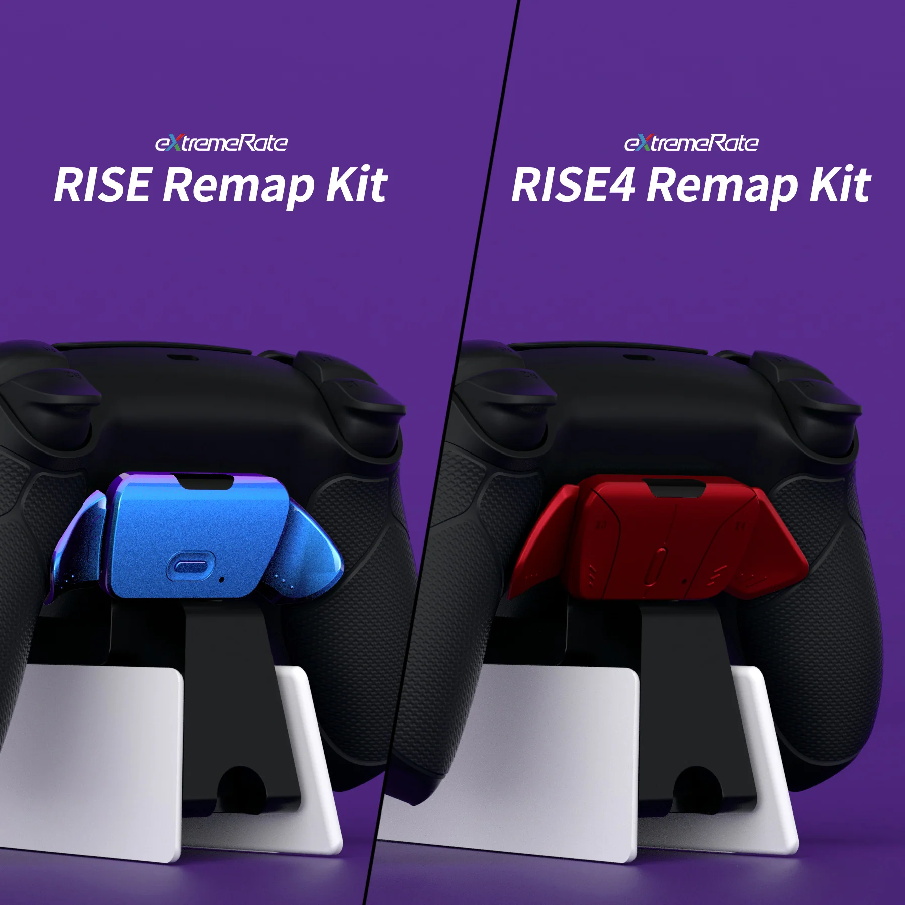 eXtremeRate Black RiseDock Kit Extension Stand for PS5 Controller Charging Dock eXtremeRate RISE & RISE4 Remap Kit, Redesigned Charging Station Extenders for PS5 Controller HEXGAMING Rival, Rival Pro & Ultimate - ZQPFM001 - Image 6