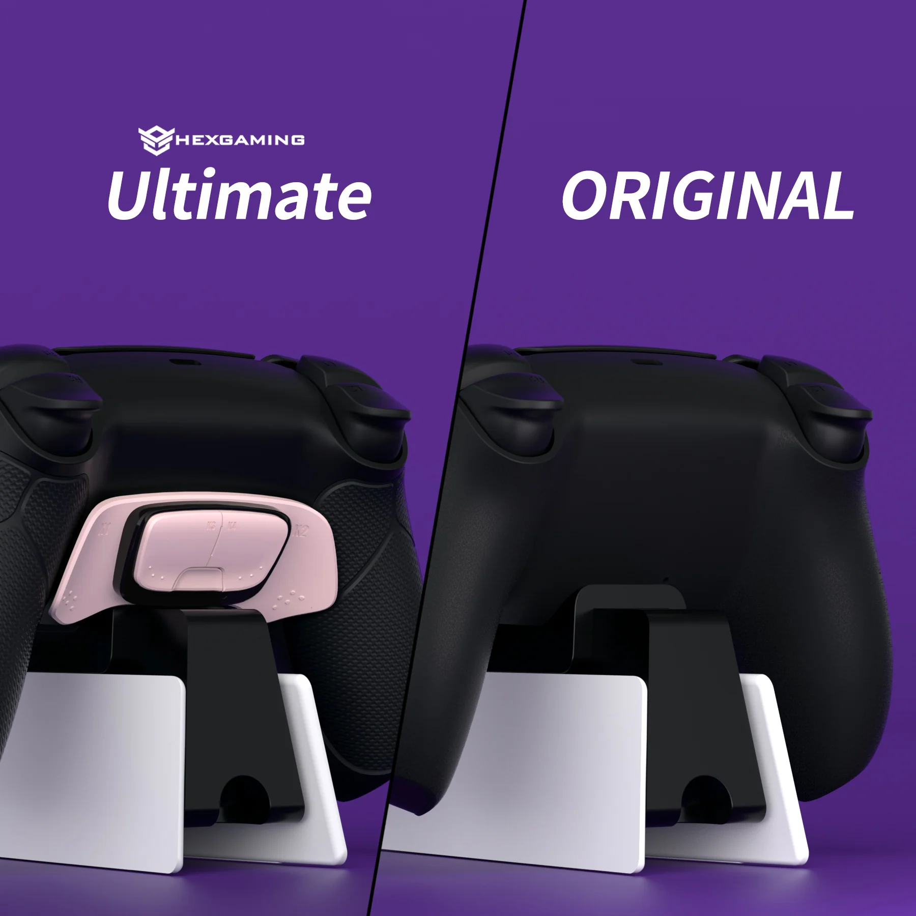 eXtremeRate Black RiseDock Kit Extension Stand for PS5 Controller Charging Dock eXtremeRate RISE & RISE4 Remap Kit, Redesigned Charging Station Extenders for PS5 Controller HEXGAMING Rival, Rival Pro & Ultimate - ZQPFM001 - Image 7