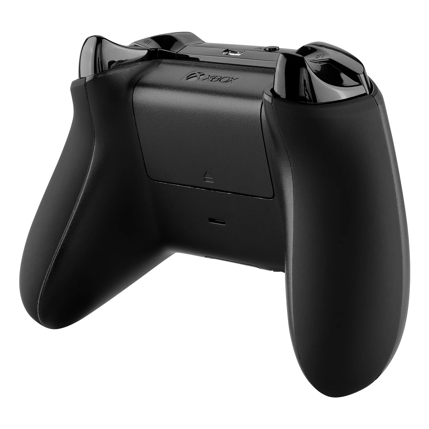 eXtremeRate Replacement Non-Slip Grips Side Rails Handles for Xbox One X & S Controller (Model 1708) - Black