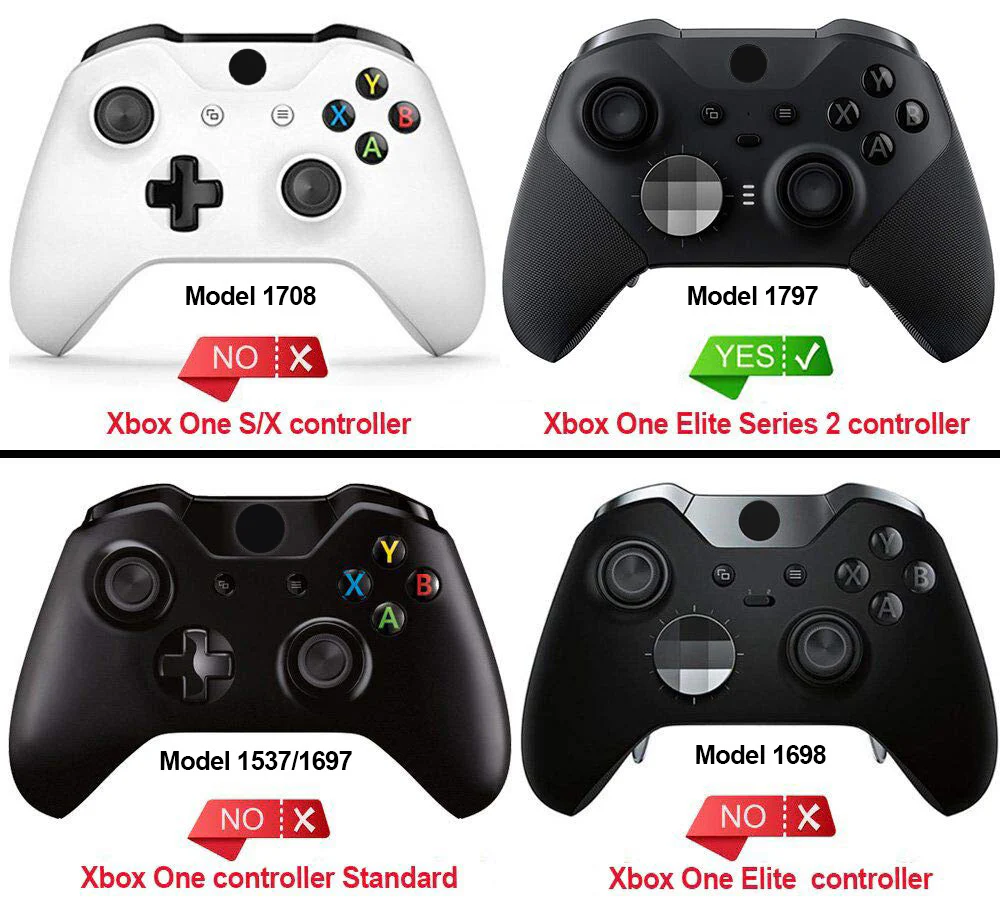 eXtremeRate Replacement Front Housing Shell Case with Accent Rings for Xbox One Elite Series 2 & Elite 2 Core Controller (Model 1797) - Black White Camouflage - Image 3