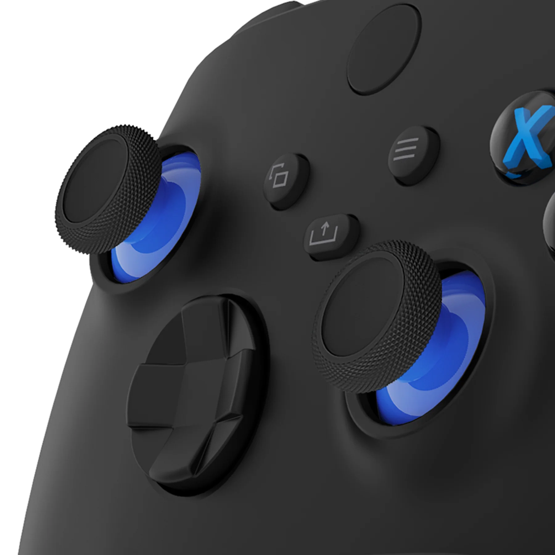 eXtremeRate Replacement Thumbsticks for Xbox Series X/S Controller & Xbox One X/S Controller & Xbox One Standard Controller & Xbox One Elite Controller - Blue & Black - Image 3