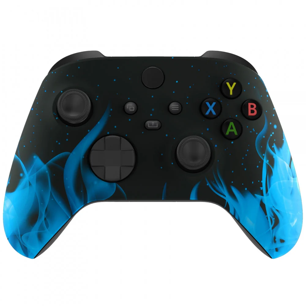 eXtremeRate Replacement Front Housing Shell for Xbox Series X & S Controller - Blue Flame