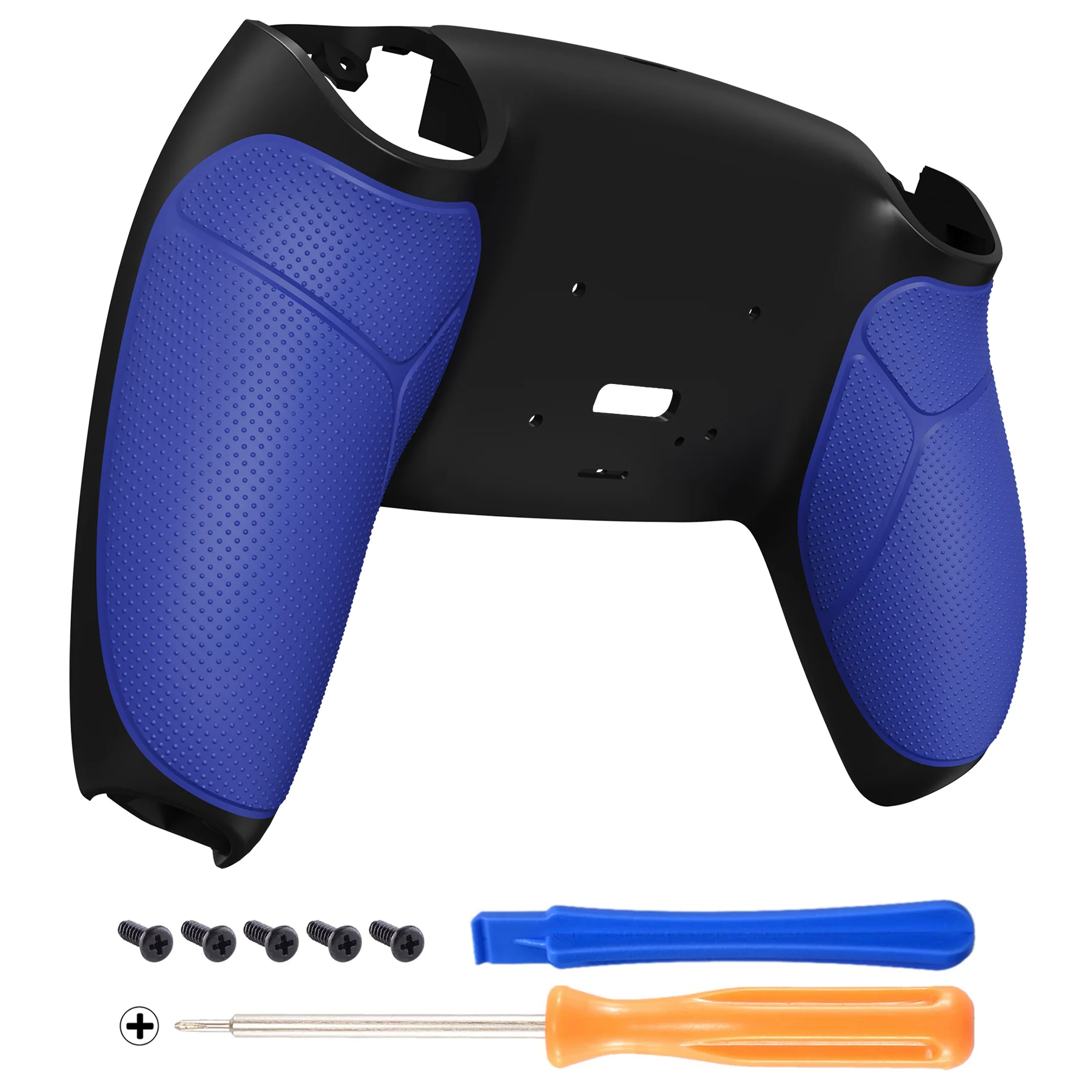 eXtremeRate Performance Grip Redesigned Back Shell for eXtremeRate RISE Remap Kit, Compatible with PS5 Controller - Rubberized Blue