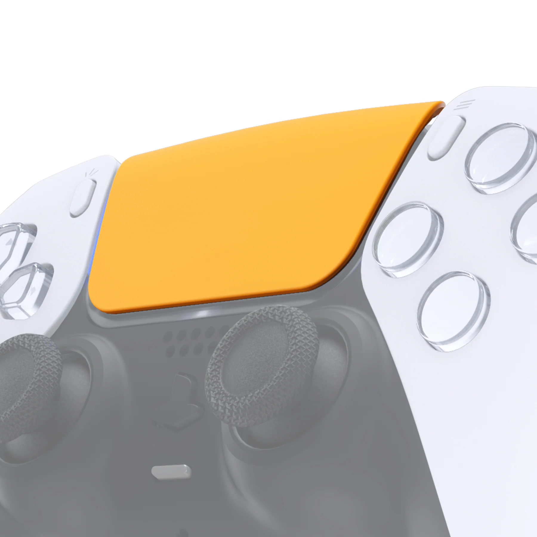 eXtremeRate Replacement Custom Touchpad Cover Compatible with PS5 Controller BDM-010/020/030/040/050/060 - Caution Yellow