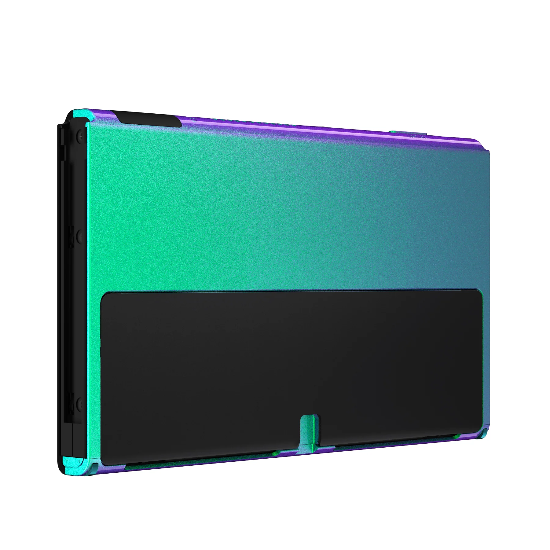 eXtremeRate Replacement Back Plate for Nintendo Switch OLED Console - Chameleon Green Purple - Image 5