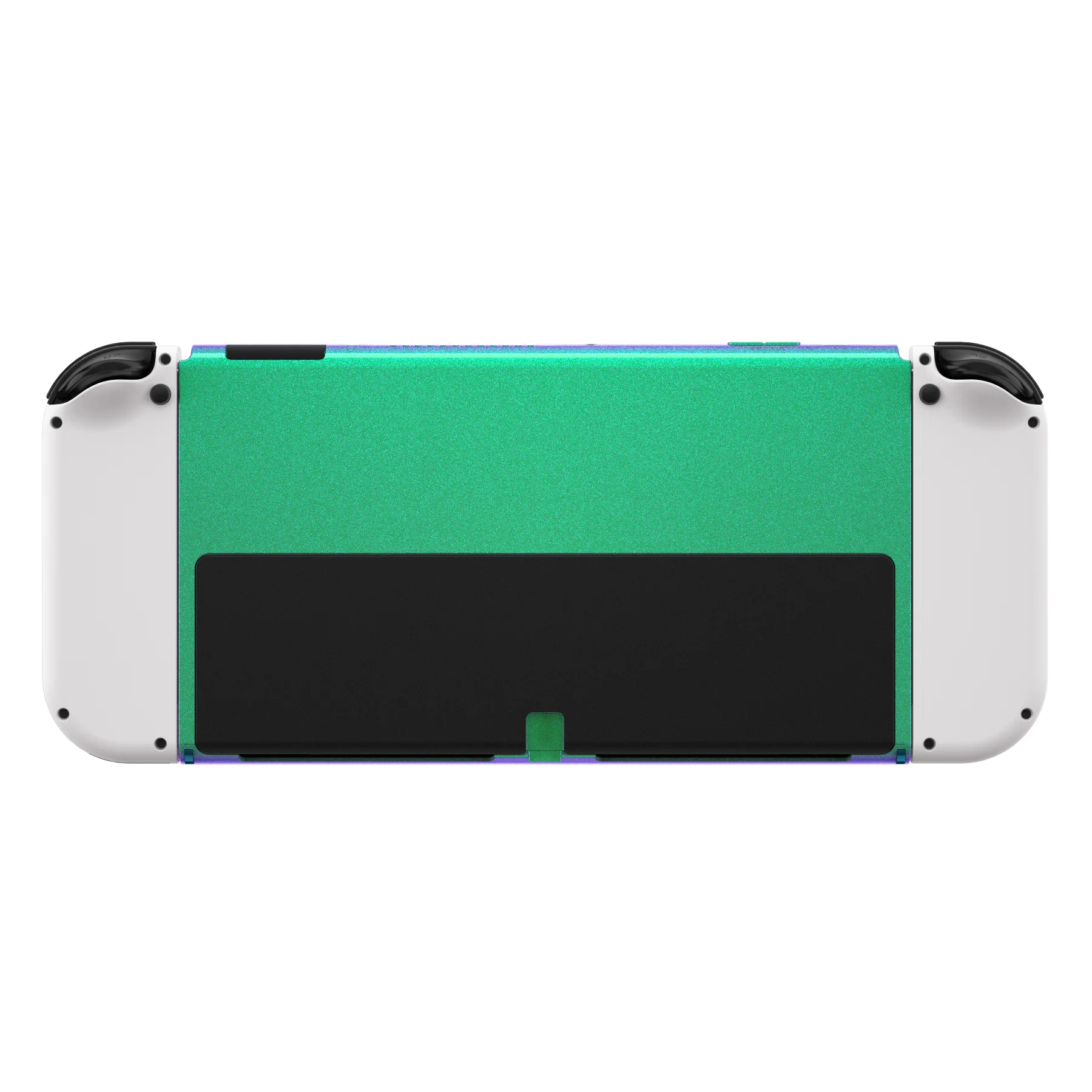 eXtremeRate Replacement Back Plate for Nintendo Switch OLED Console - Chameleon Green Purple - Image 7