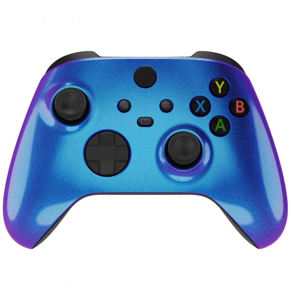eXtremeRate Replacement Front Housing Shell for Xbox Series X & S Controller - Chameleon Purple Blue