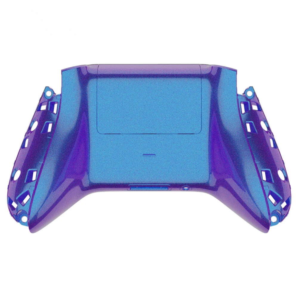 eXtremeRate Replacement Bottom Shell with Battery Cover for Xbox Series X & S Controller - Chameleon Purple Blue