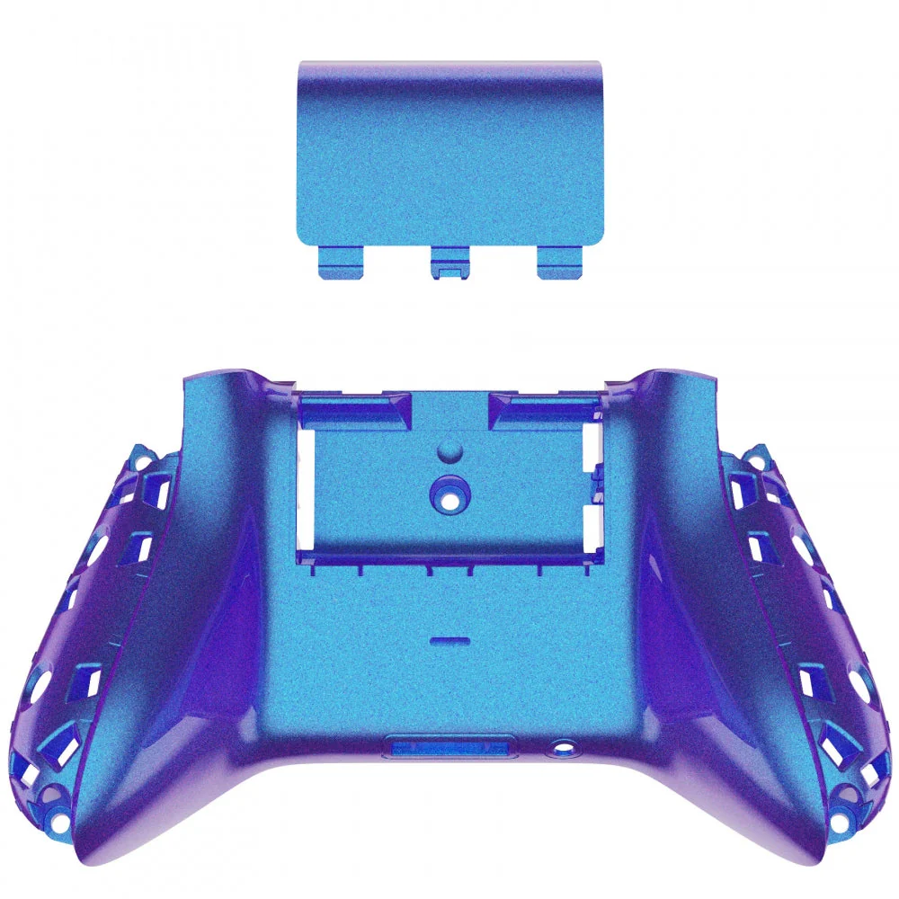 eXtremeRate Replacement Bottom Shell with Battery Cover for Xbox Series X & S Controller - Chameleon Purple Blue - Image 2