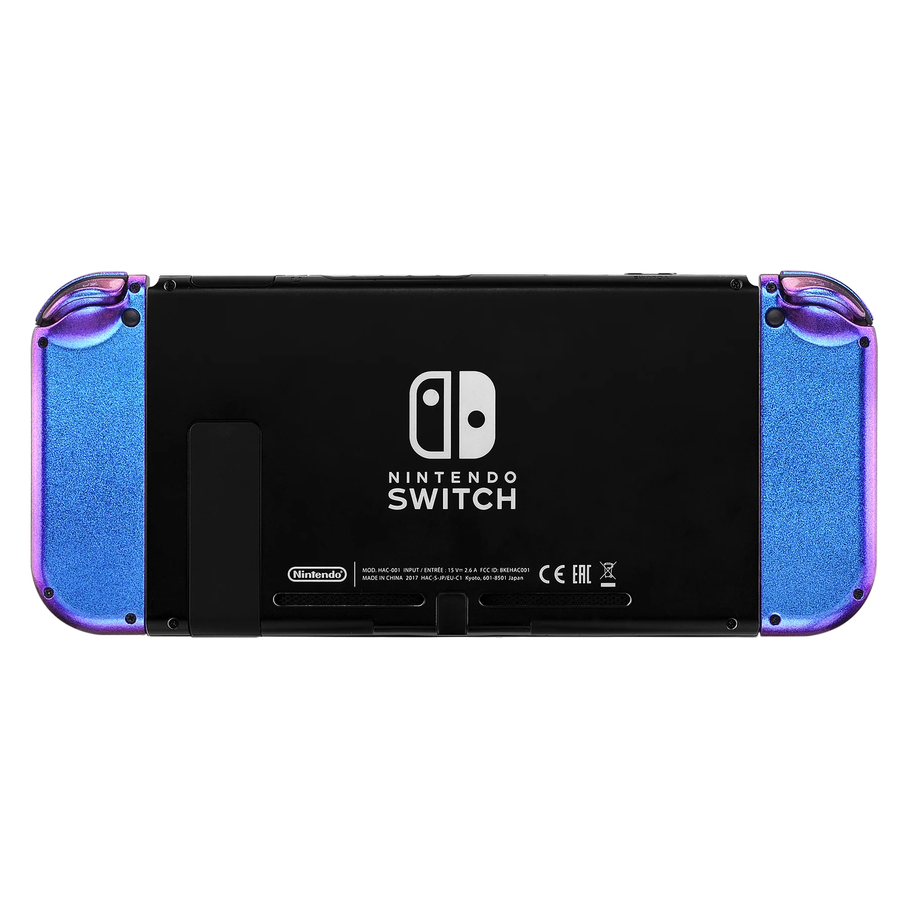 eXtremeRate Dpad Version Replacement Full Set Shell Case with Buttons for Joycon of NS Switch - Chameleon Purple Blue - Image 7