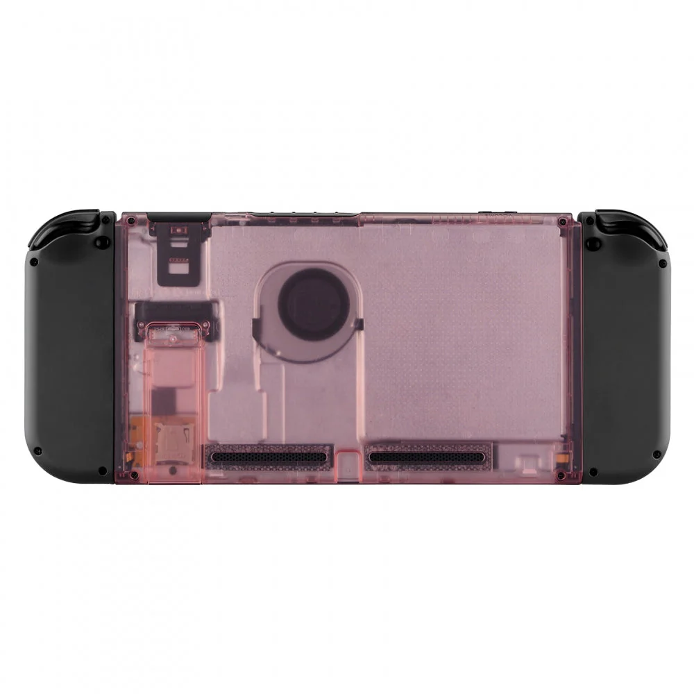 eXtremeRate Replacement Back Plate with Kickstand for Nintendo Switch Console - Cherry Pink - Image 2