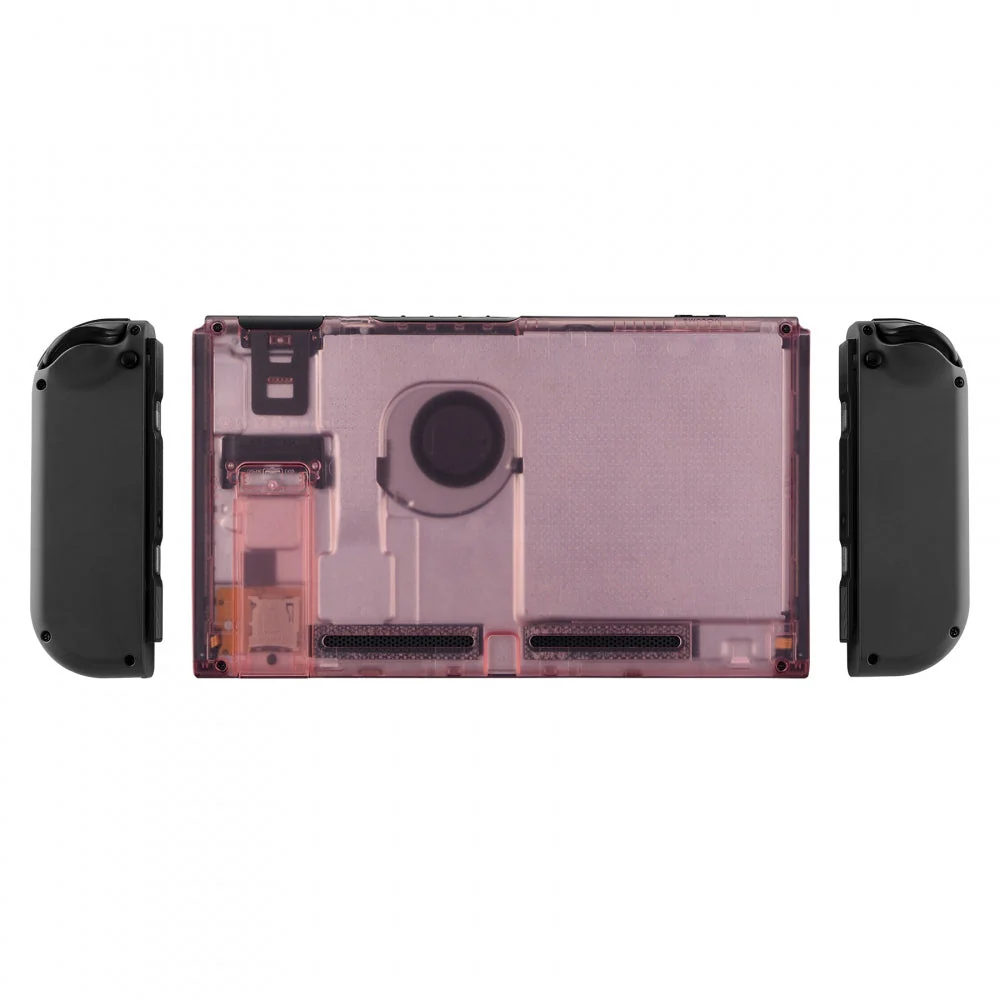 eXtremeRate Replacement Back Plate with Kickstand for Nintendo Switch Console - Cherry Pink - Image 3