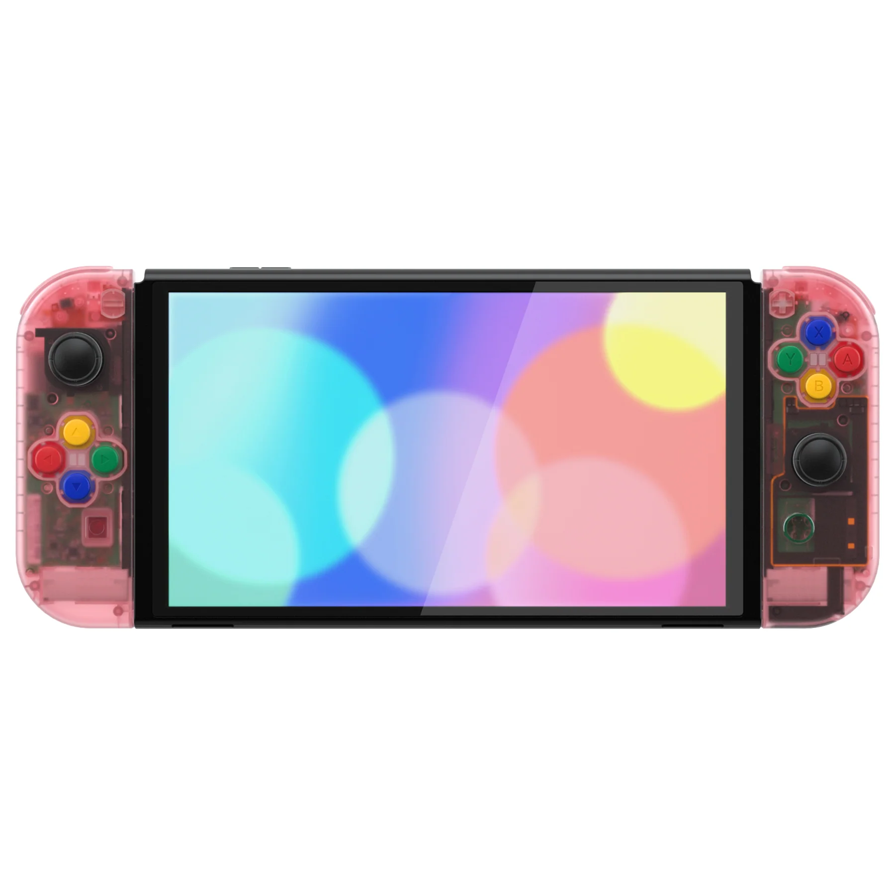 eXtremeRate Custom Replacement Full Set Shell with Buttons for Nintendo Switch OLED - Cherry Pink - Image 5