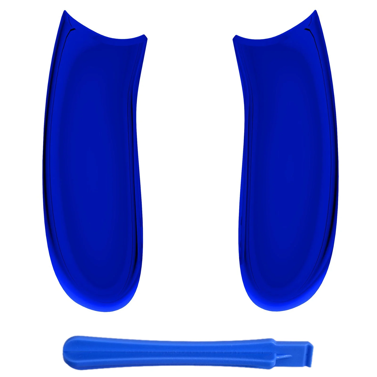 eXtremeRate Replacement Non-Slip Side Rails Grip Back Panels for Xbox Series X & S Controller - Chrome Blue - Image 2