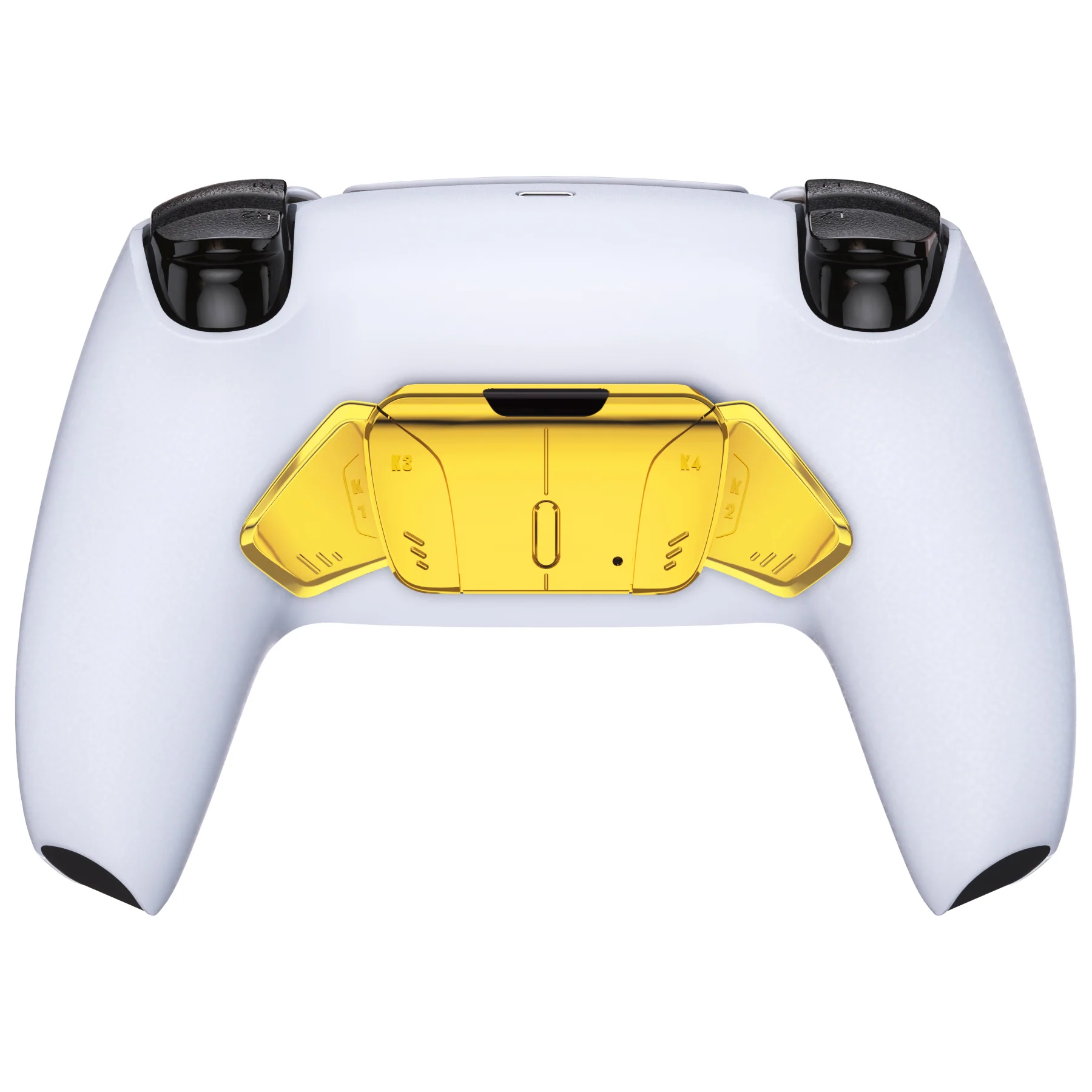 eXtremeRate Replacement Redesigned K1 K2 K3 K4 Back Buttons Housing Shell for eXtremeRate RISE4 Remap Kit, Compatible with PS5 Controller - Chrome Gold - Image 4