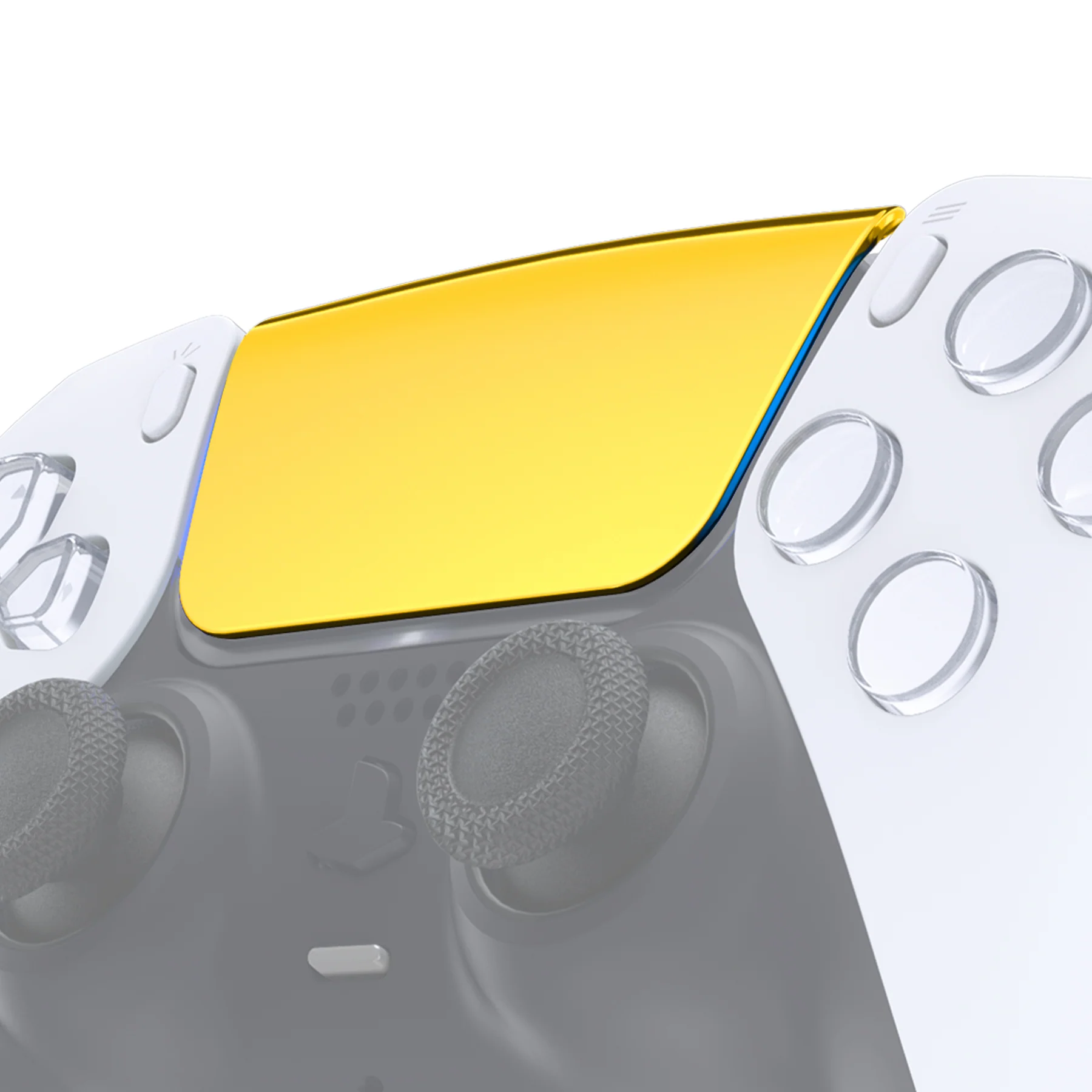 eXtremeRate Replacement Custom Touchpad Cover Compatible with PS5 Controller BDM-010/020/030/040/050/060 - Chrome Gold