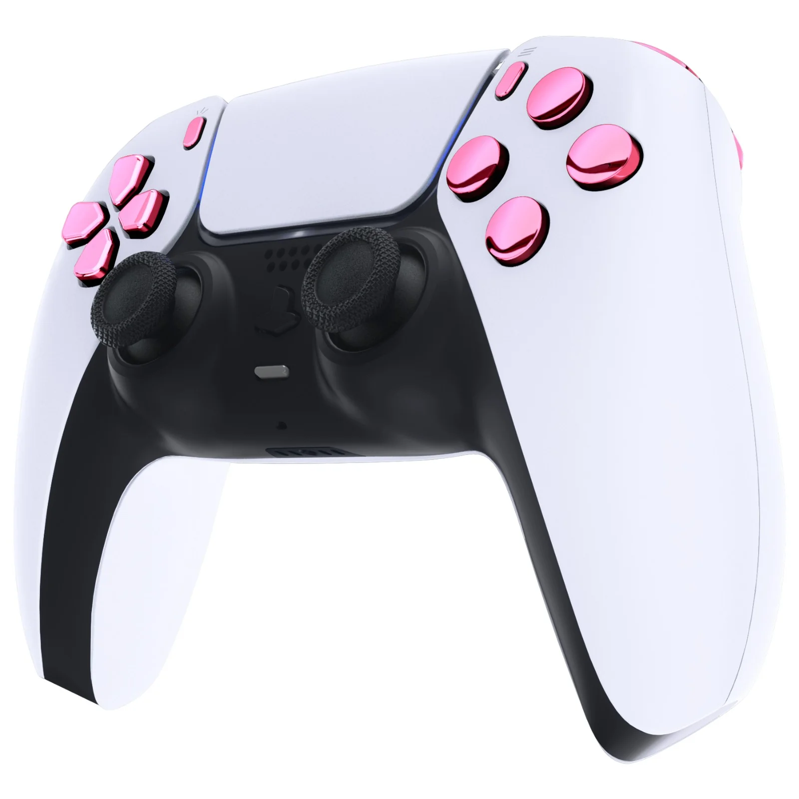 eXtremeRate Replacement Full Set Buttons Compatible with PS5 Controller BDM-010/020 - Chrome Pink - Image 4