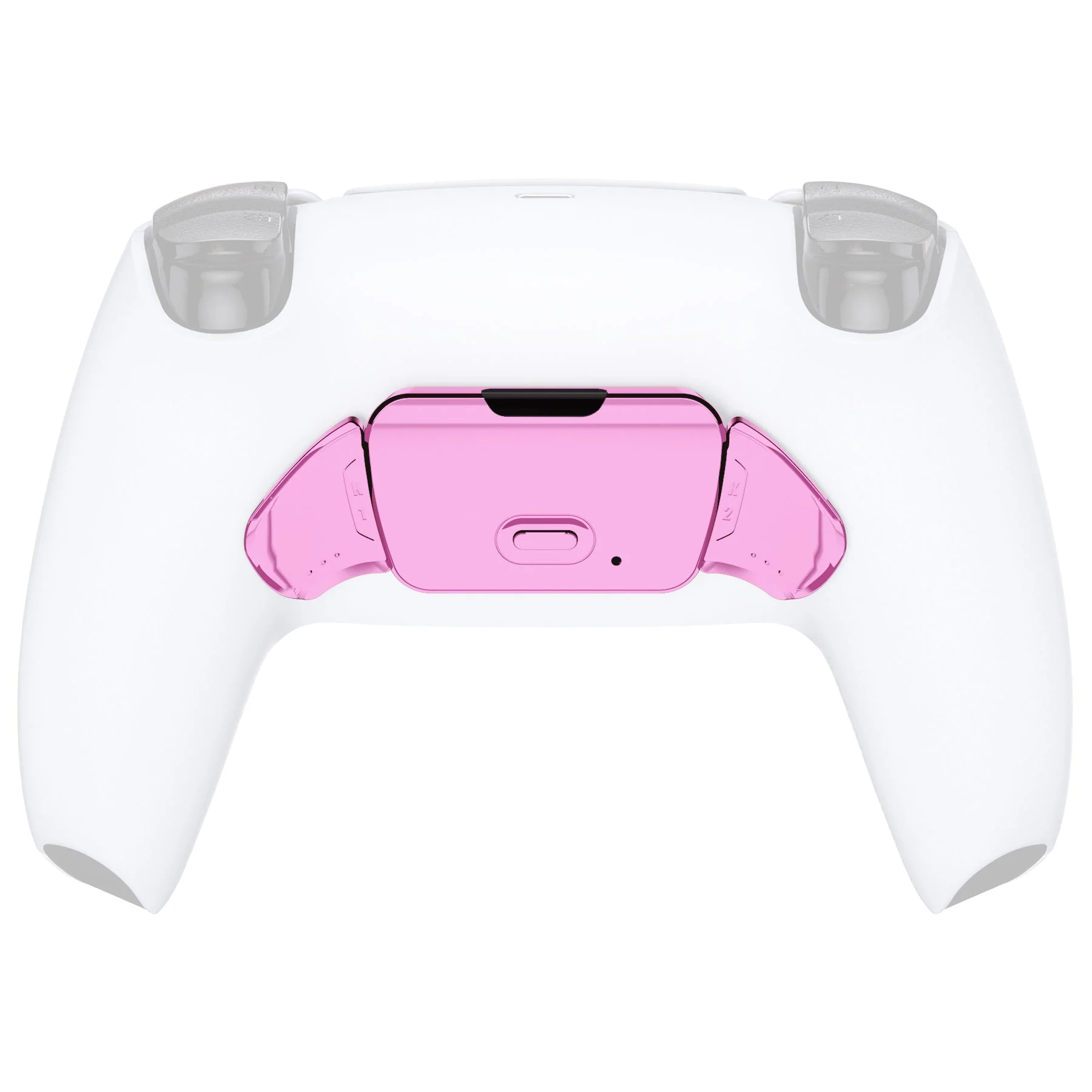 eXtremeRate Replacement Redesigned K1 K2 Back Buttons for eXtremerate RISE Remap Kit, Compatible with PS5 Controller - Chrome Pink
