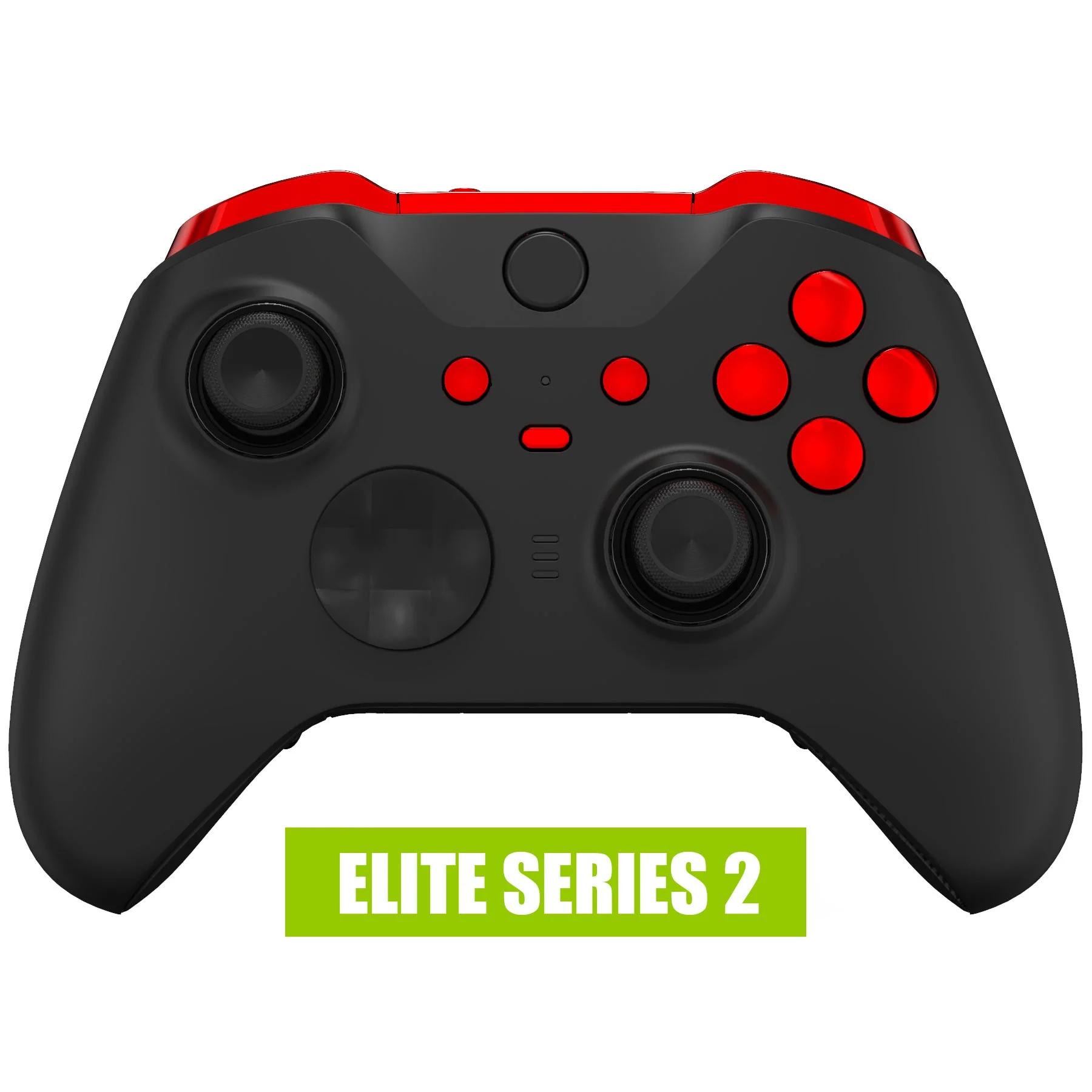 eXtremeRate Replacement Buttons Kit for Xbox One Elite Series 2 & Elite 2 Core Controller - Chrome Red