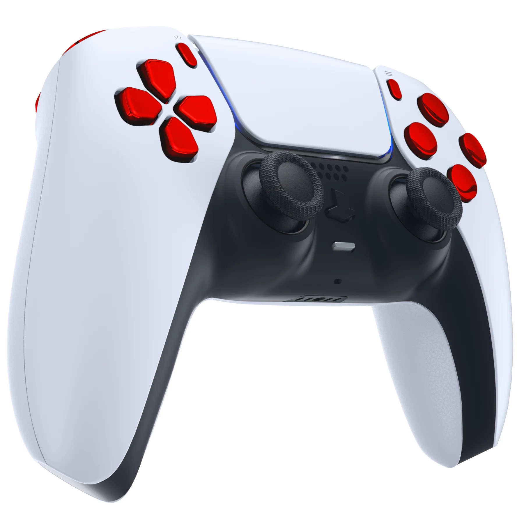 eXtremeRate Replacement Full Set Buttons Compatible with PS5 Controller BDM-010/020 - Chrome Red - Image 5