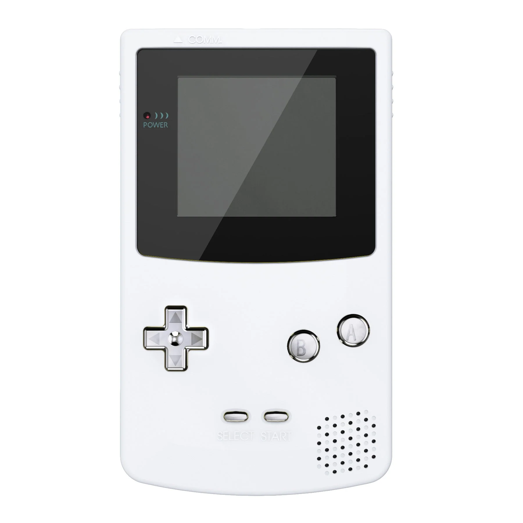 eXtremeRate Replacement Full Set Buttons for Gameboy Color GBC - Chrome Silver