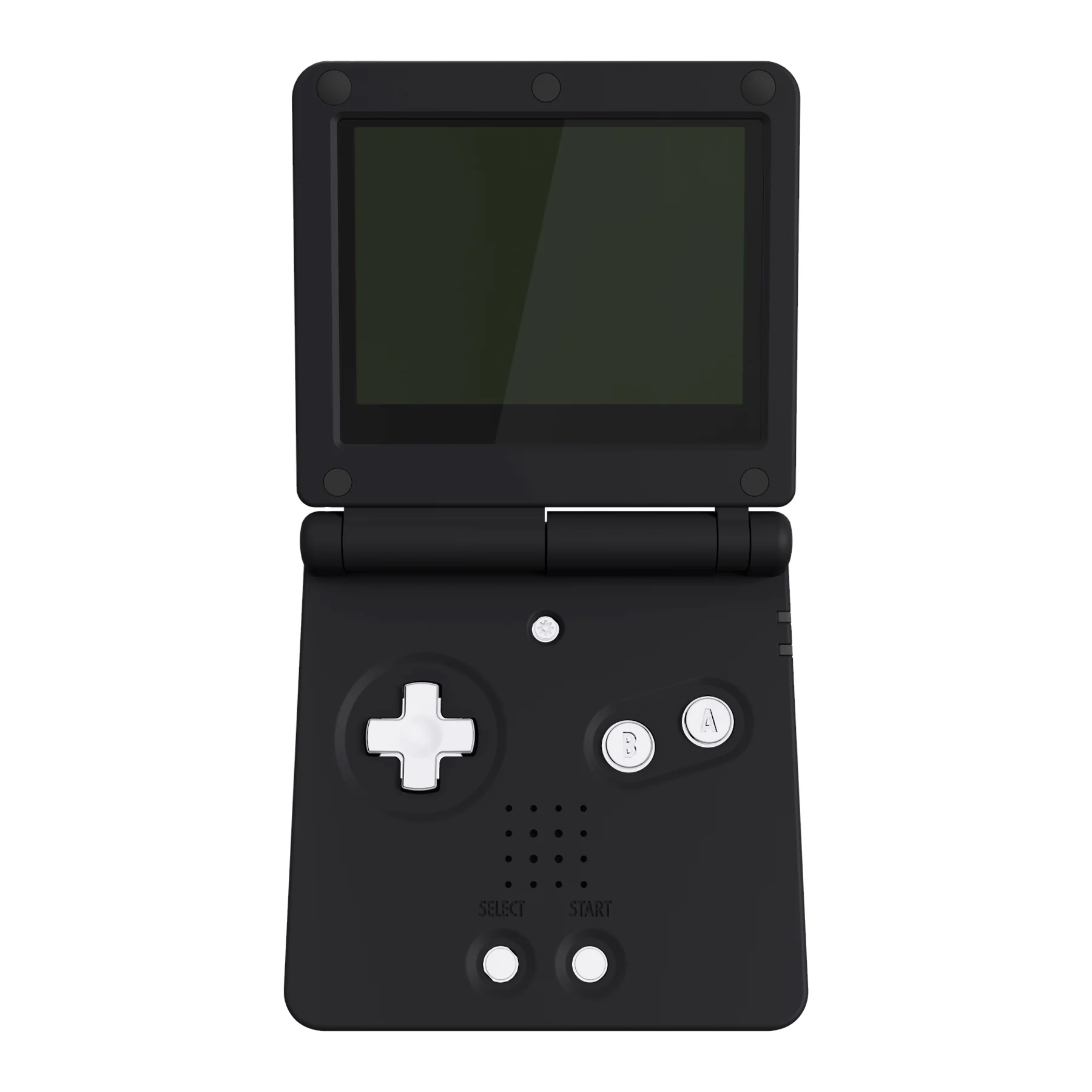 eXtremeRate Custom Replacement Full Set Buttons for Gameboy Advance SP GBA SP Console - Chrome Silver Glossy