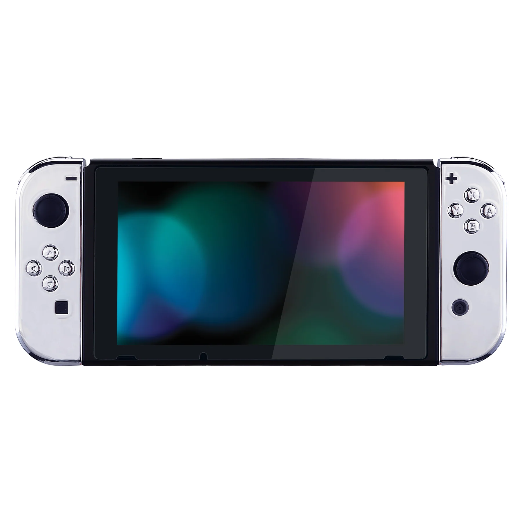 eXtremeRate Replacement Full Set Shell Case with Buttons for Joycon of NS Switch - Chrome Silver - Image 4