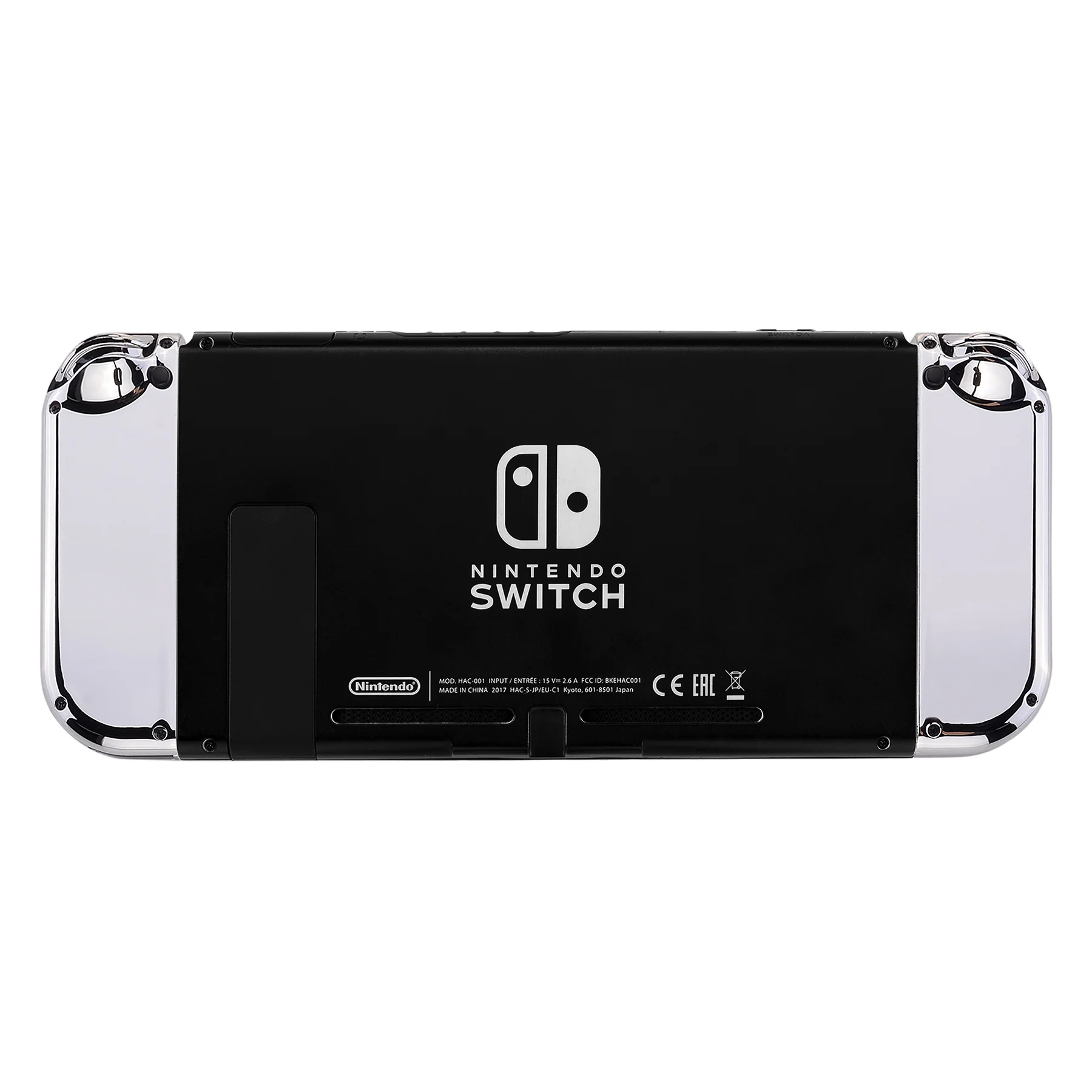 eXtremeRate Replacement Full Set Shell Case with Buttons for Joycon of NS Switch - Chrome Silver - Image 7