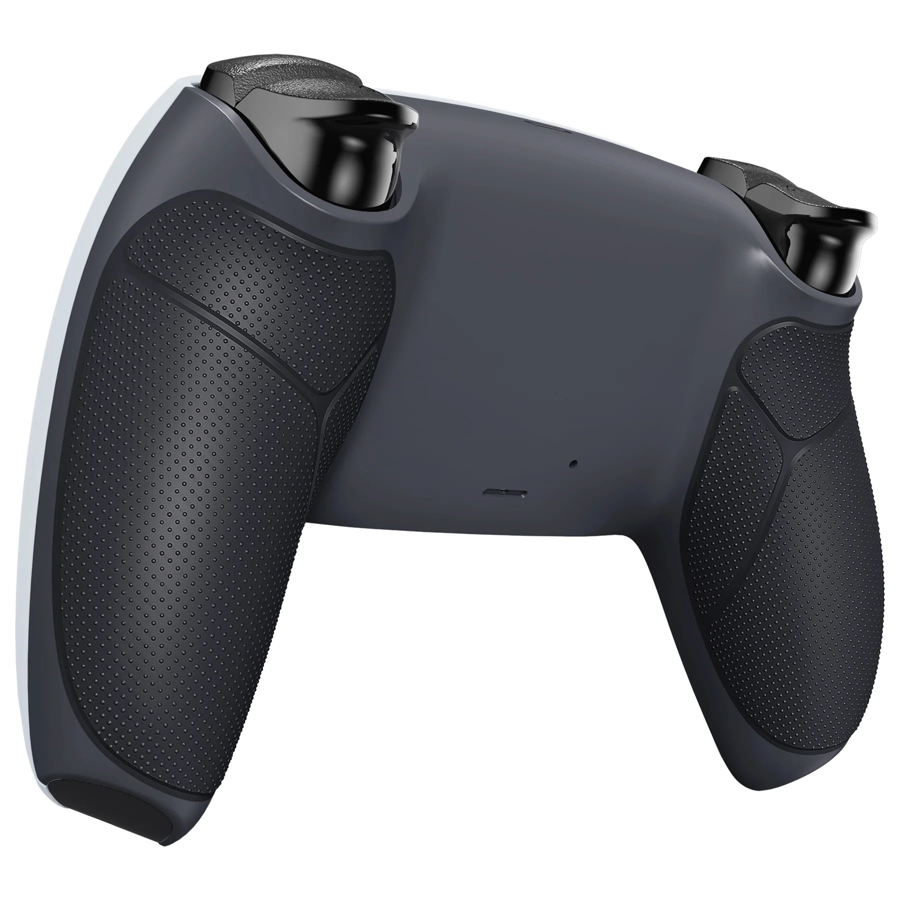 eXtremeRate Performance Grip Replacement Back Housing Bottom Shell Compatible with PS5 Controller BDM-010/020/030/040/050 - Rubberized Classic Gray & Dark Gray - Image 4